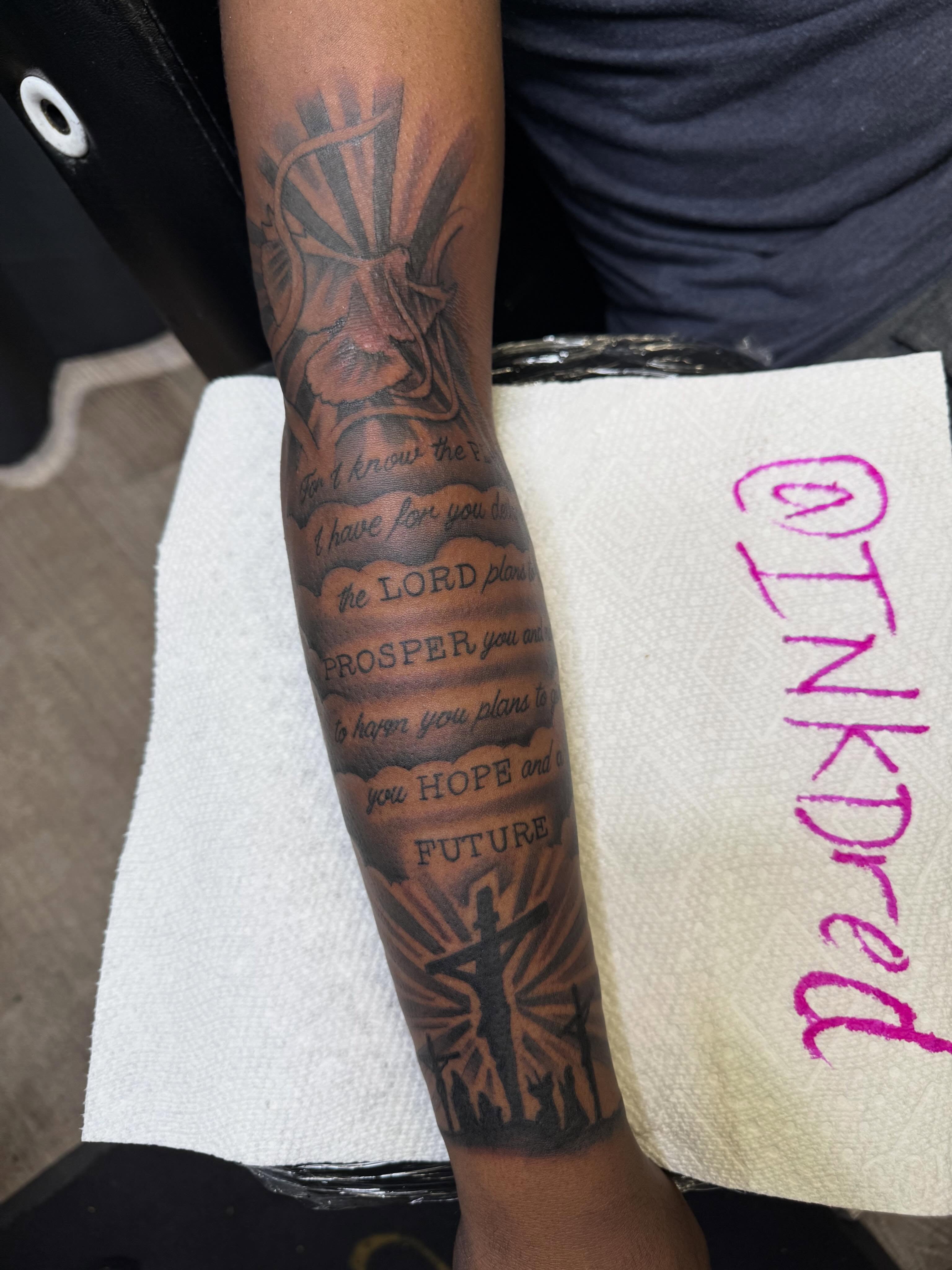 Tattoo by @inkdred β black_and_grey
