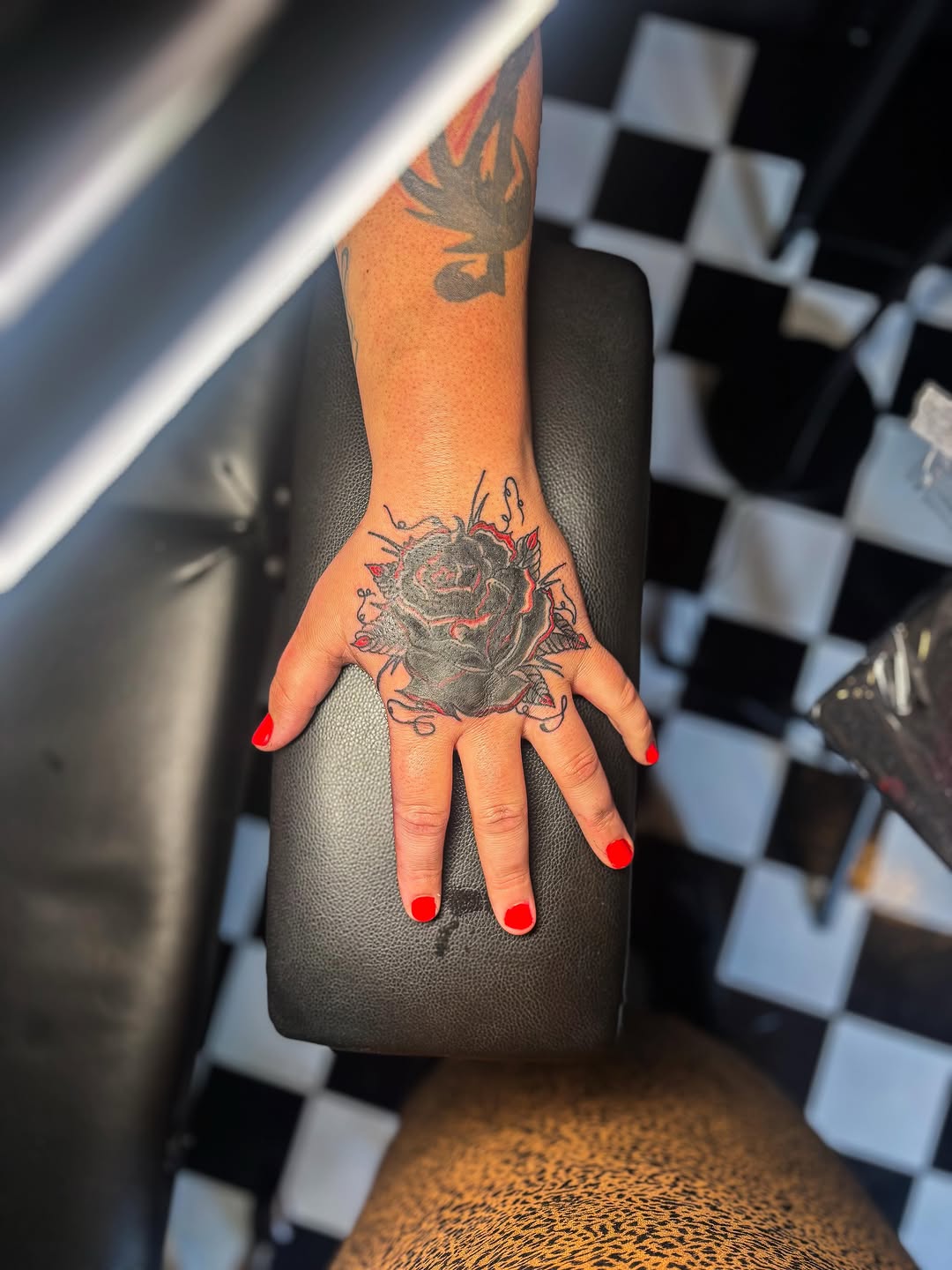Tattoo by @waywardwildertattoos โ blackwork, chicano