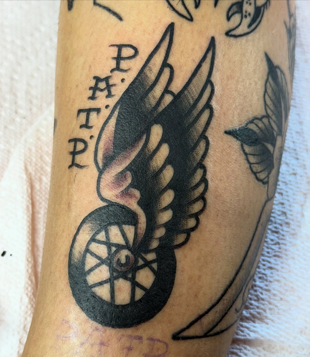 Tattoo by @colbybarrontattoo — american_traditional, lettering_script