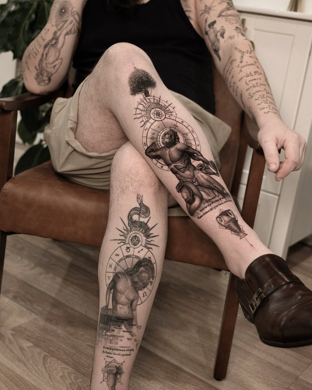 Tattoo by @dopamine_real โ realism, black_and_grey