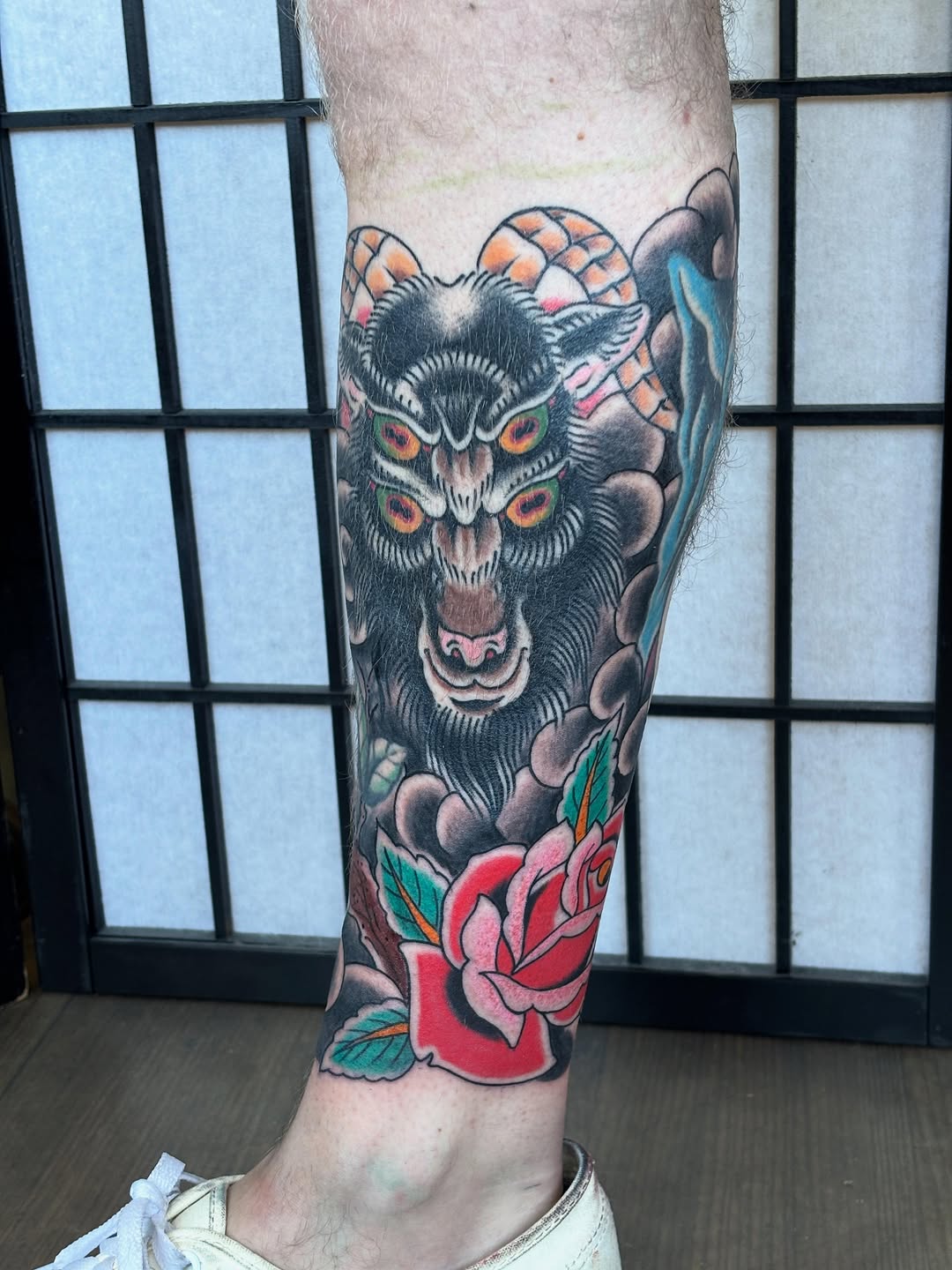 Tattoo by @mikedicheeko — american_traditional, japanese_irezumi