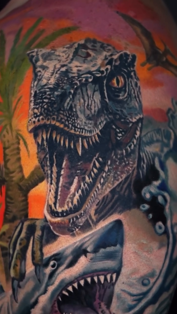 Tattoo work at Evergreen Tattoo Invitational 2026