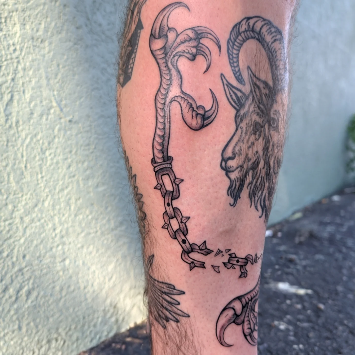 Tattoo by @uprootedtattooing β black_and_grey