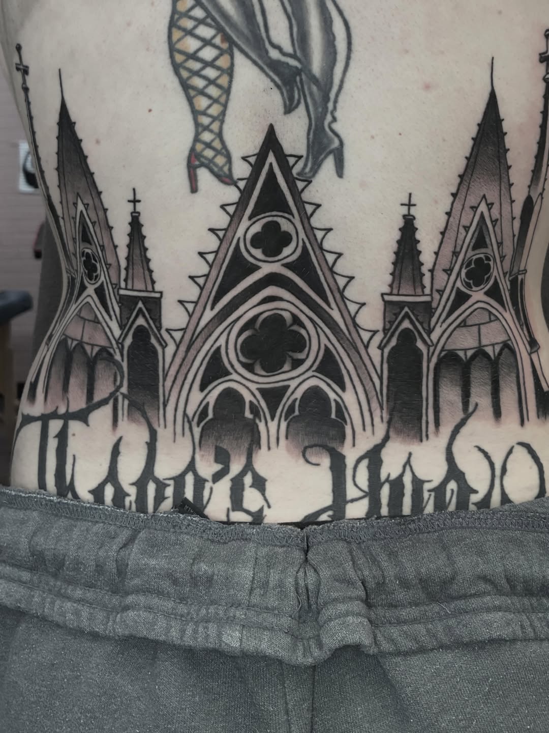 Tattoo by @amanda_deadly — blackwork, lettering_script