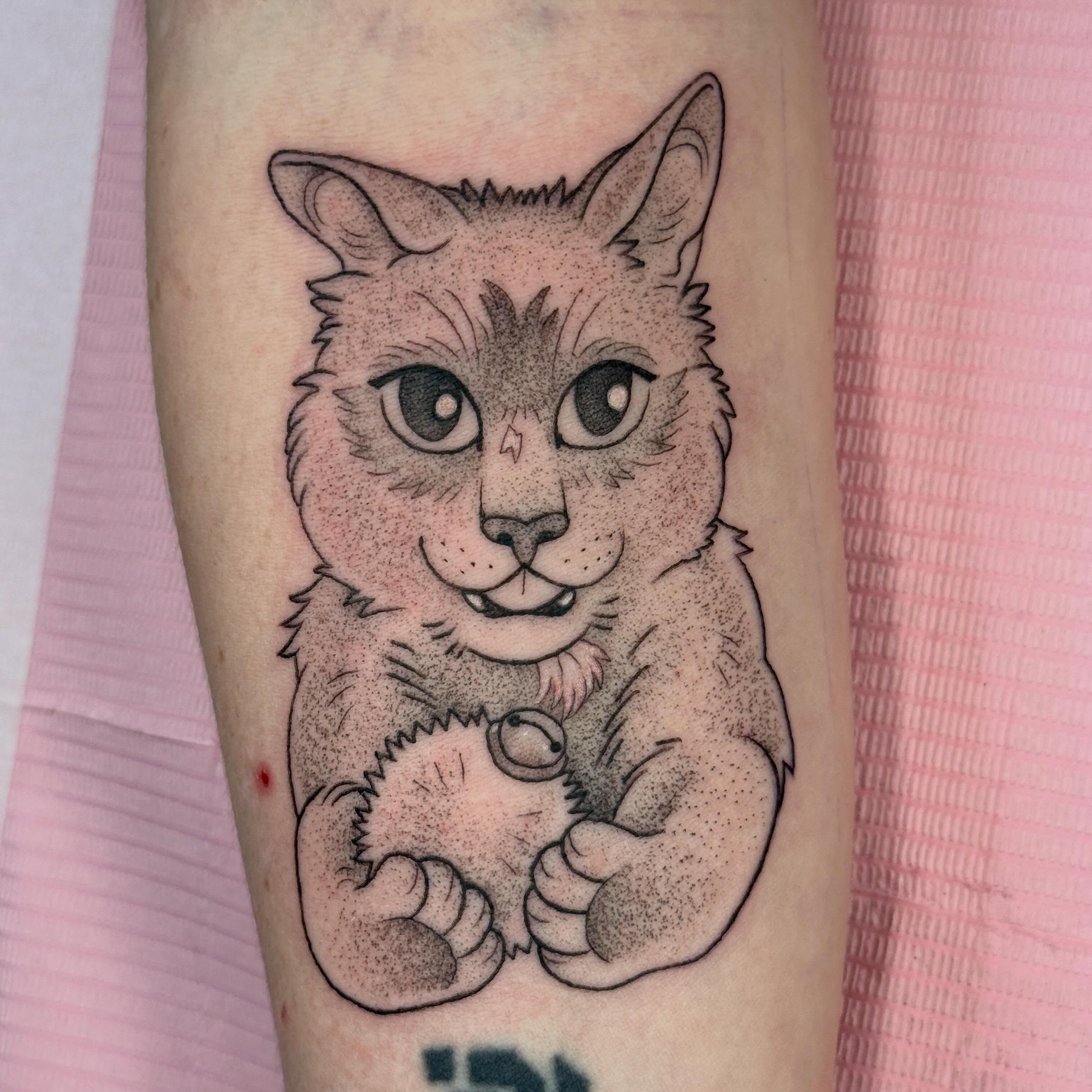 Tattoo by @beachw00f — dotwork