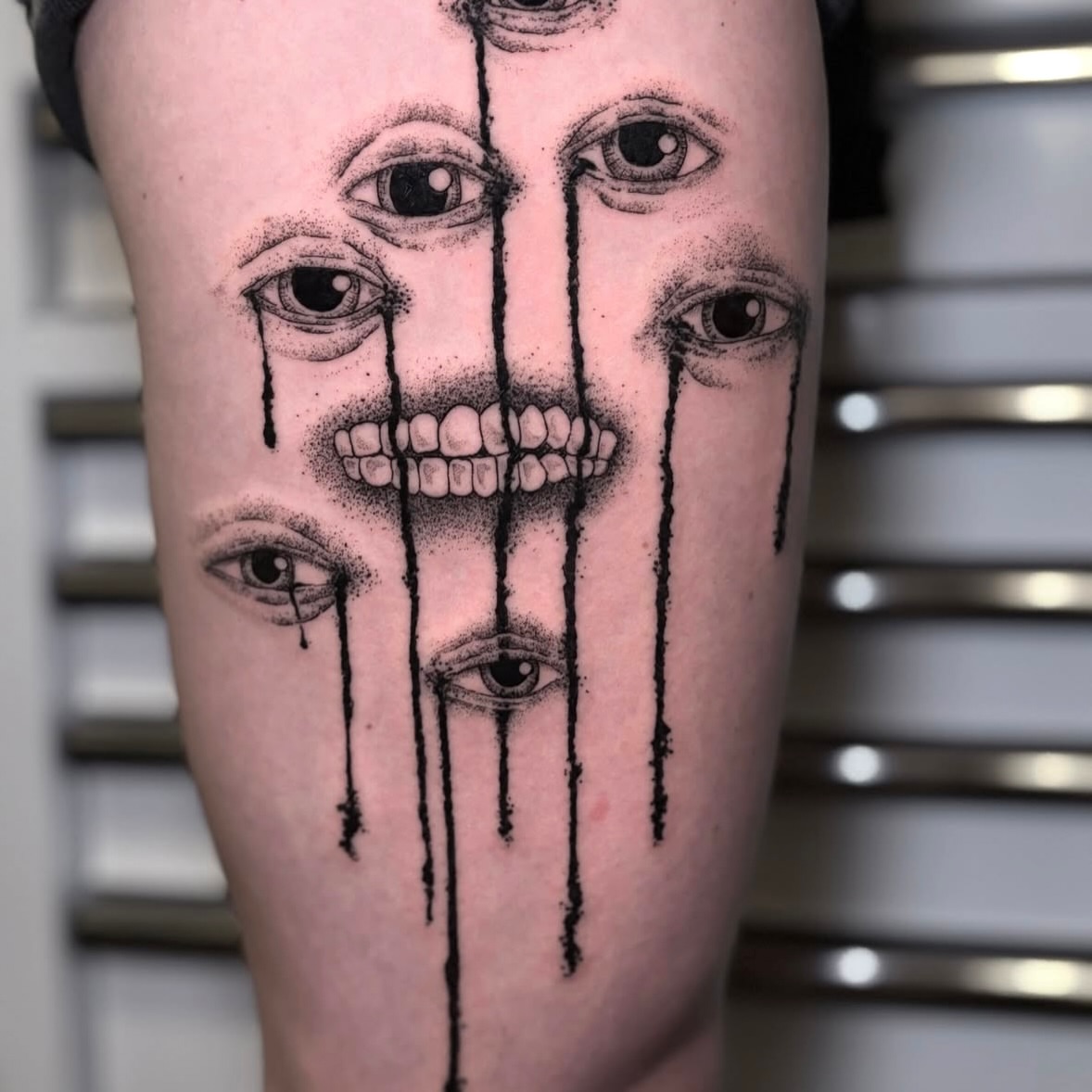 Tattoo by @eujeanmean — dotwork