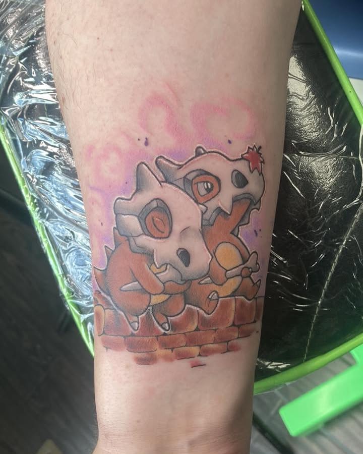 Tattoo by @killer_with_kindness — dotwork, anime