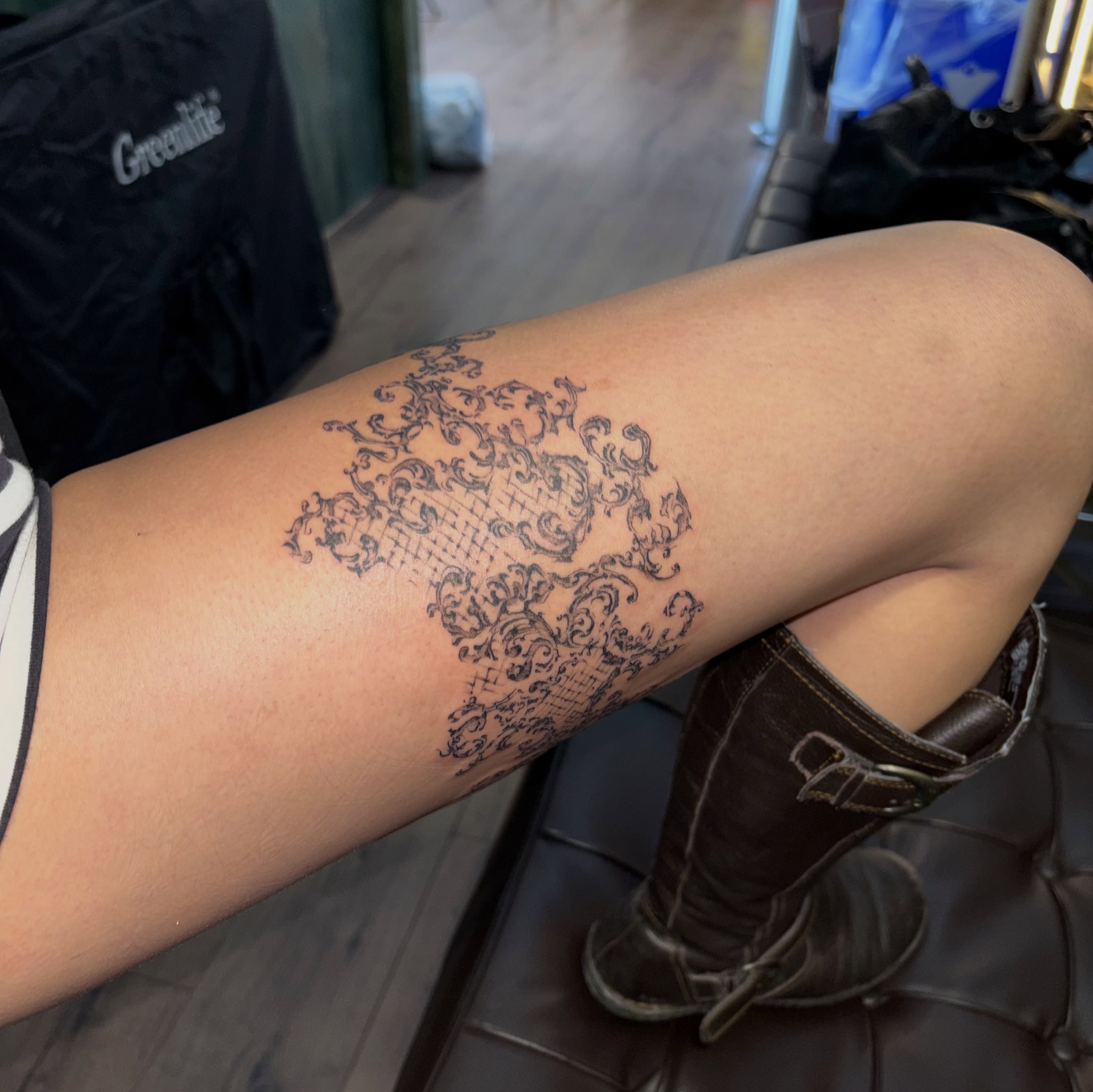 Tattoo by @eeelleventh — black_and_grey
