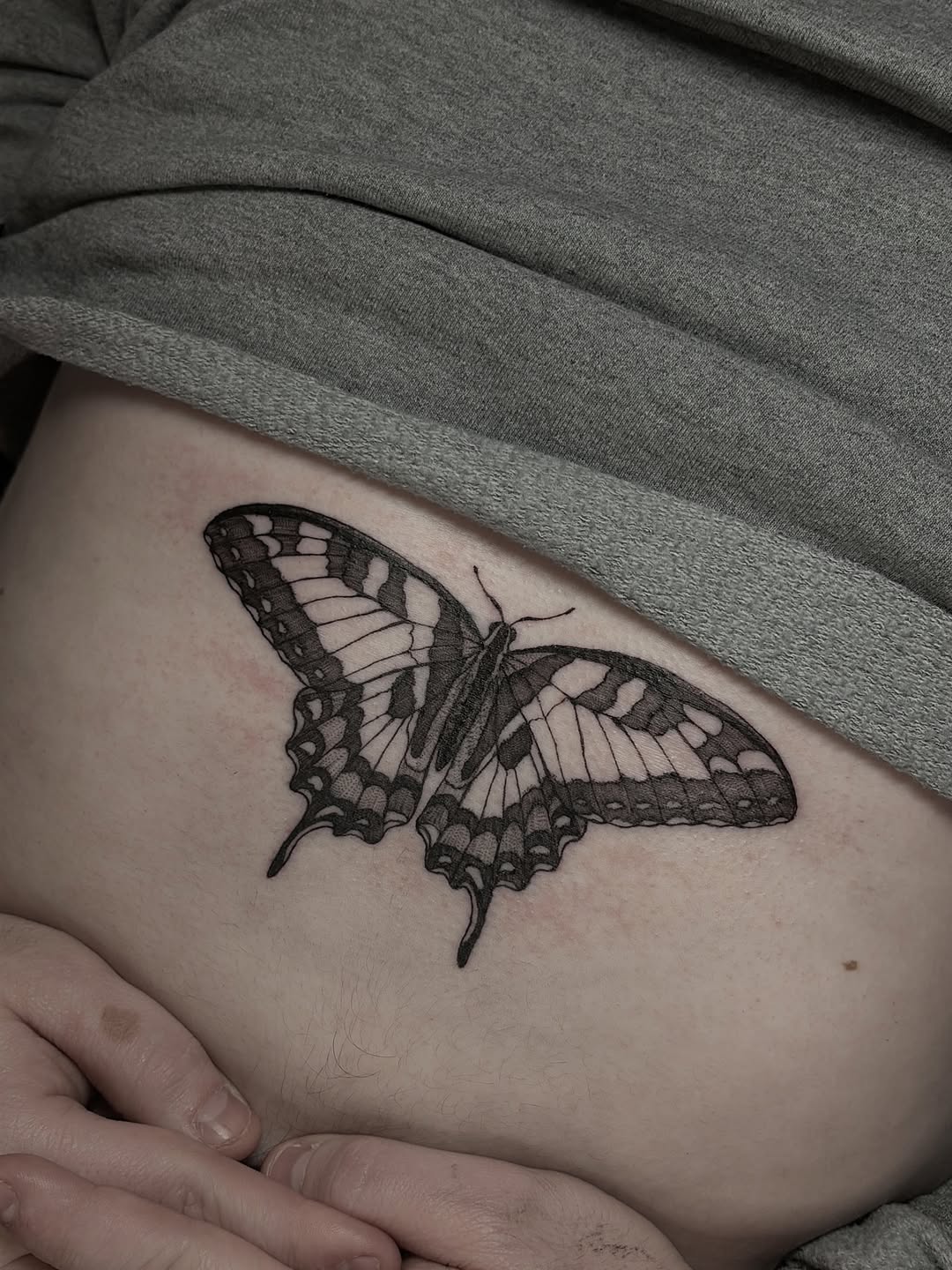 Tattoo by @harleetattoos — black_and_grey, realism