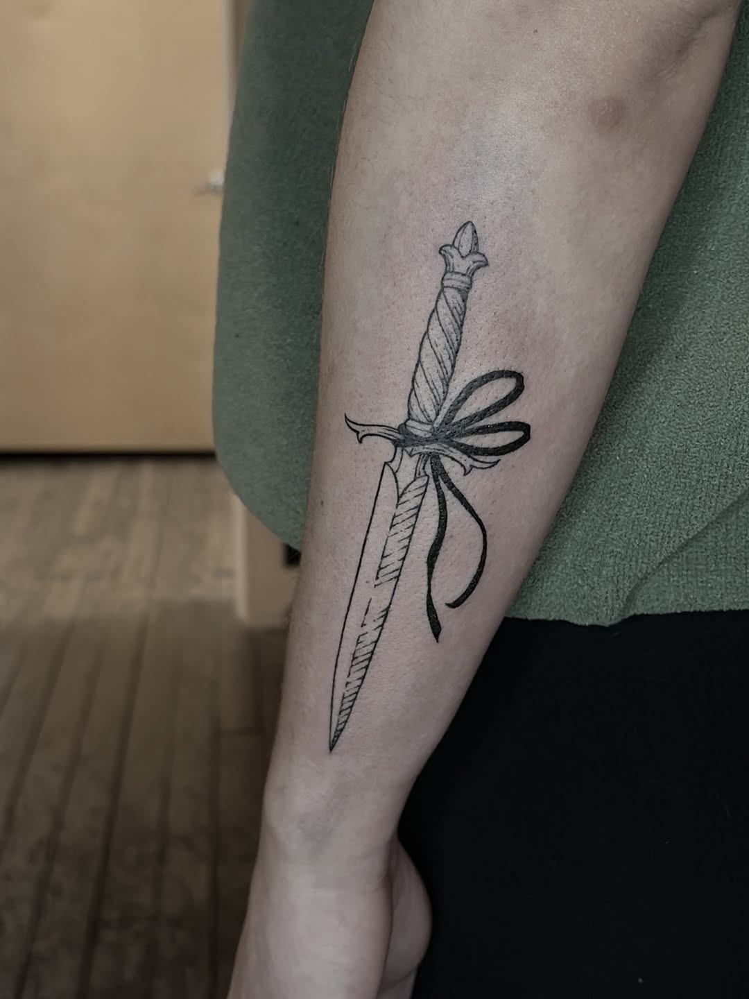 Tattoo by @harleetattoos — fine_line, chicano