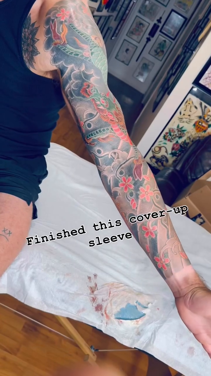 Tattoo by @ei_horimiyatattoo — japanese_irezumi, black_and_grey