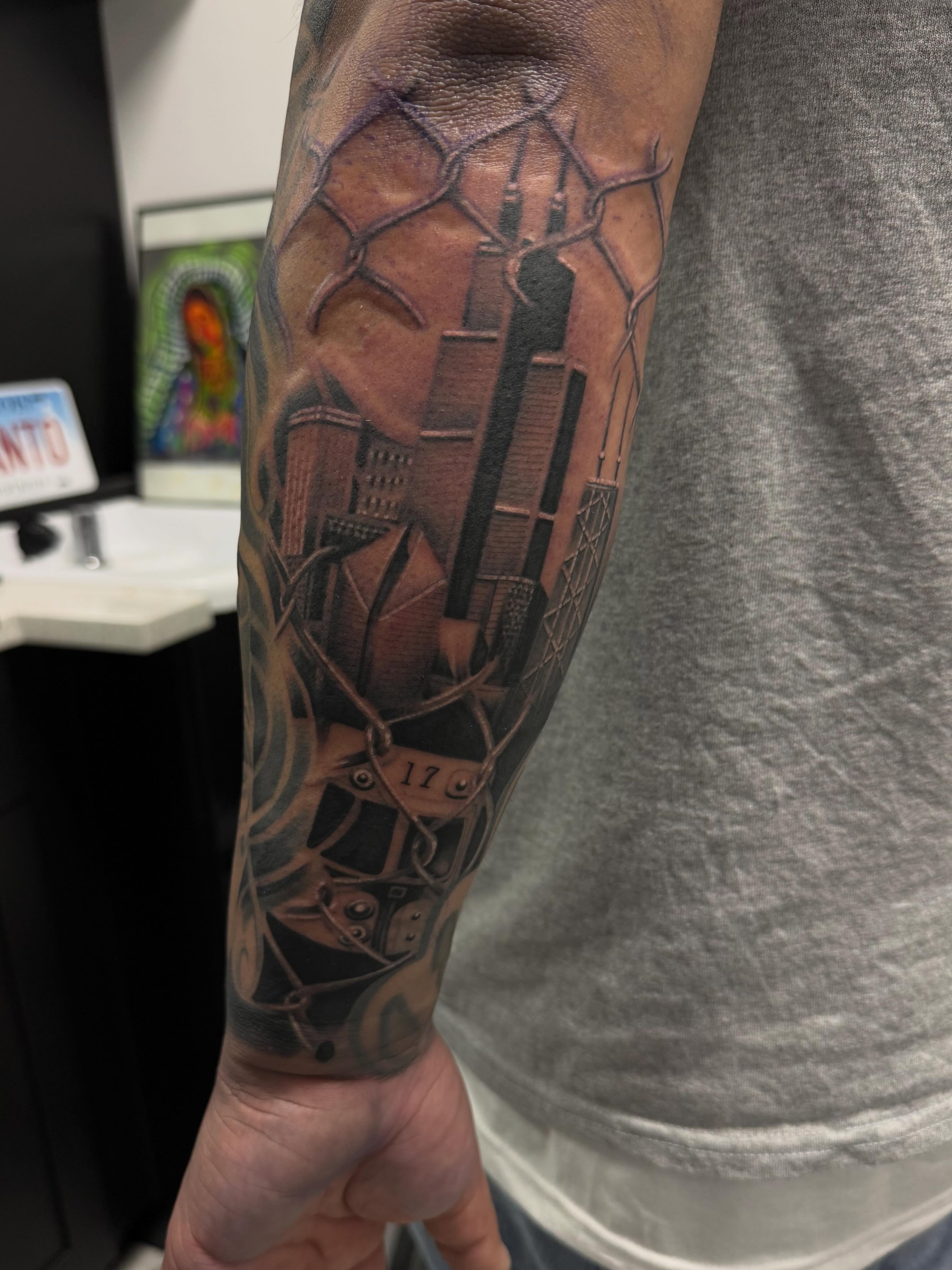 Tattoo by @santana_ink โ realism, geometric