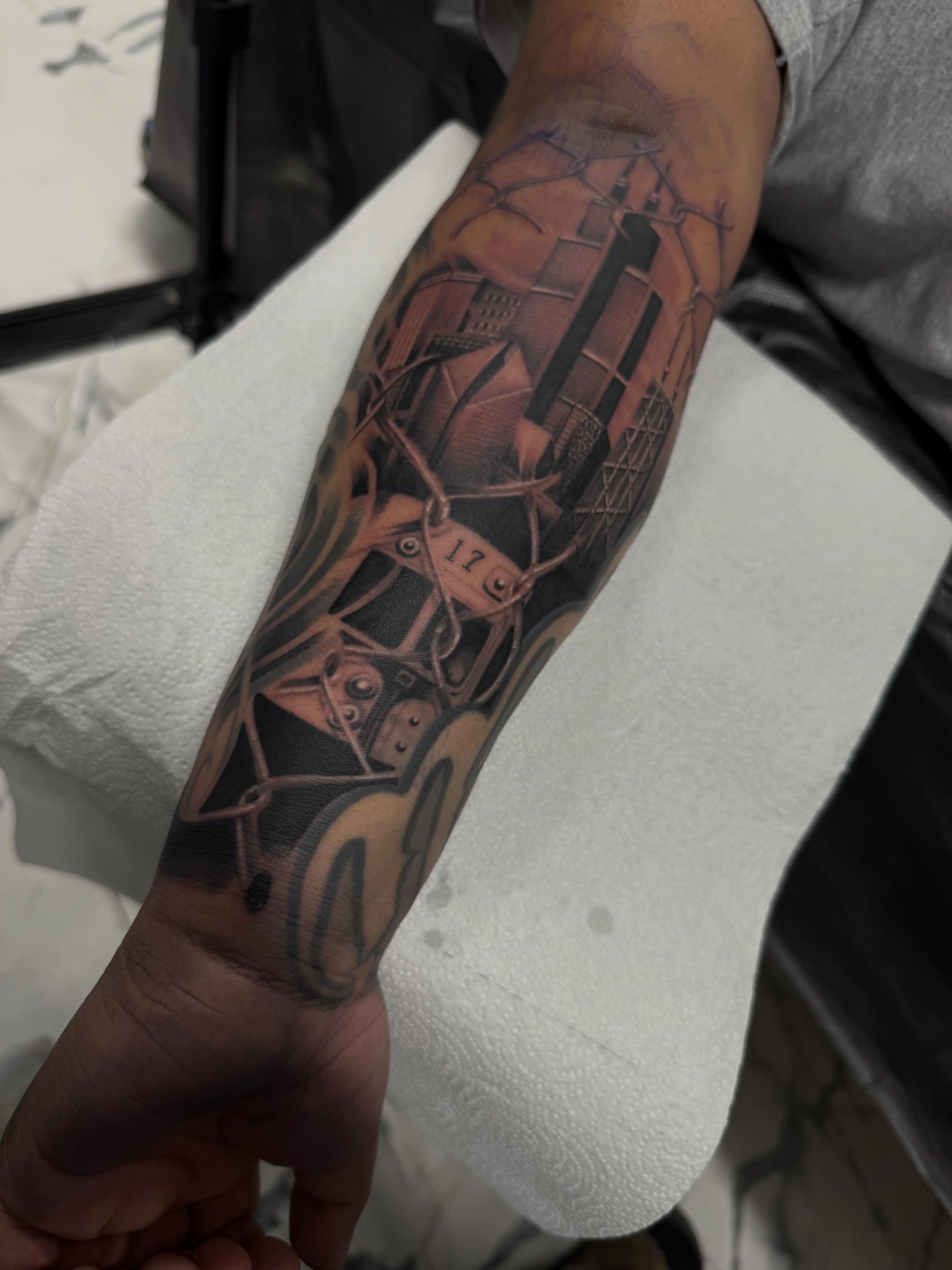 Tattoo by @santana_ink โ realism, geometric