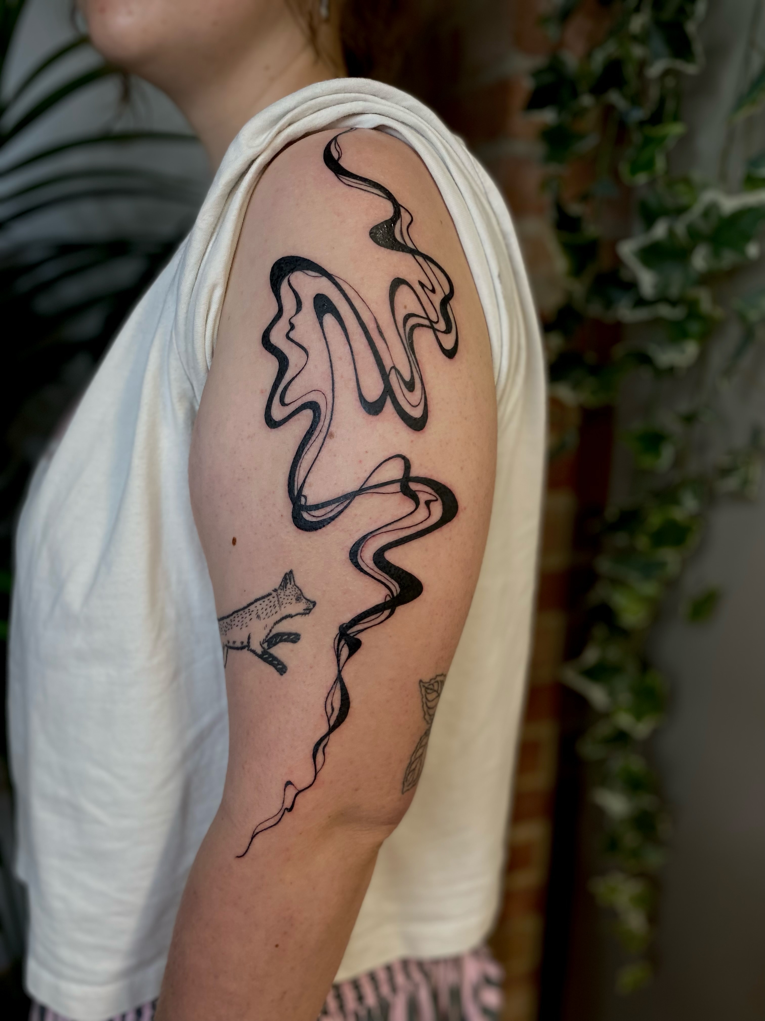 Tattoo by @tatemarthatattoo — black_and_grey