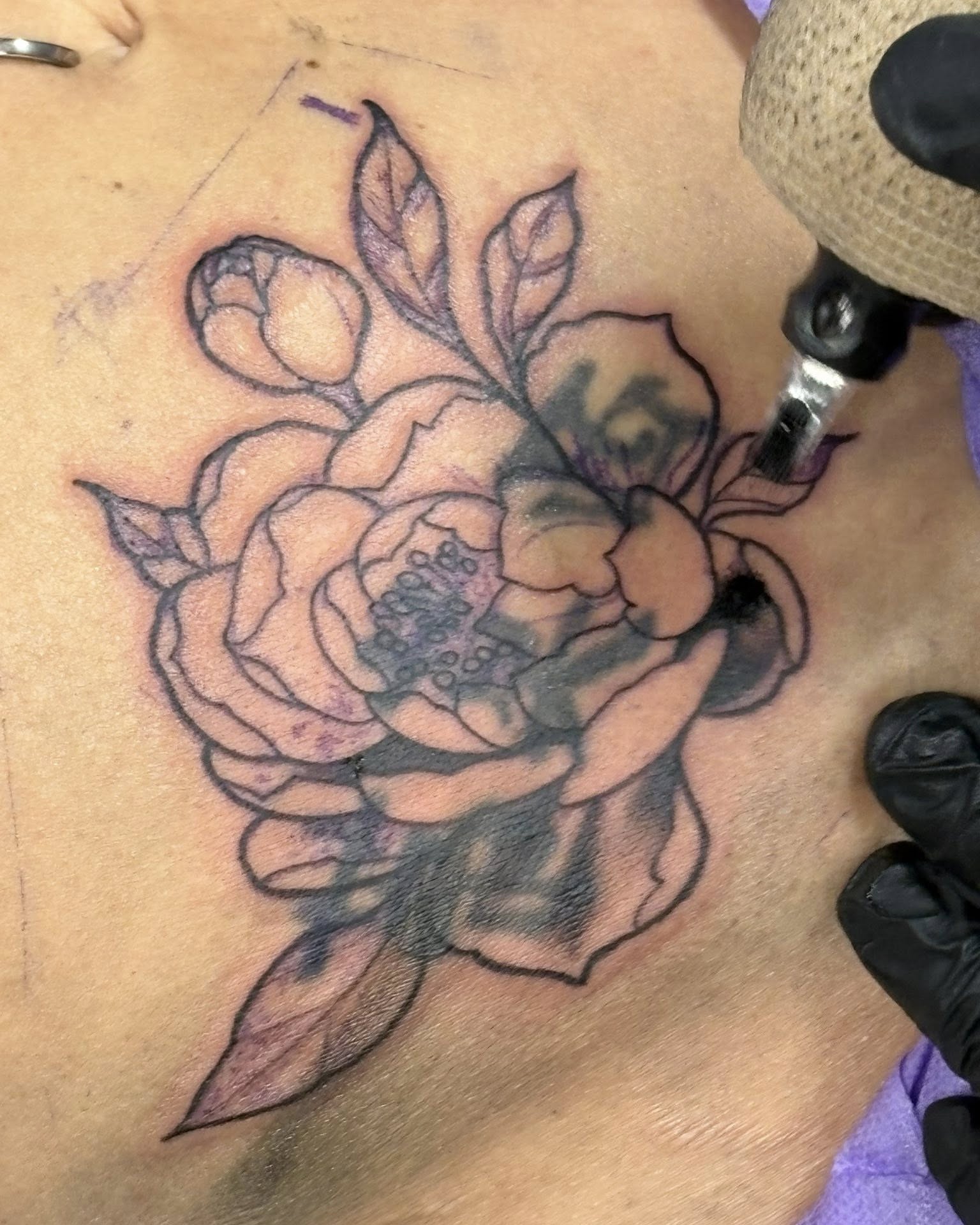 Tattoo by @justin_hofmeister_ — black_and_grey