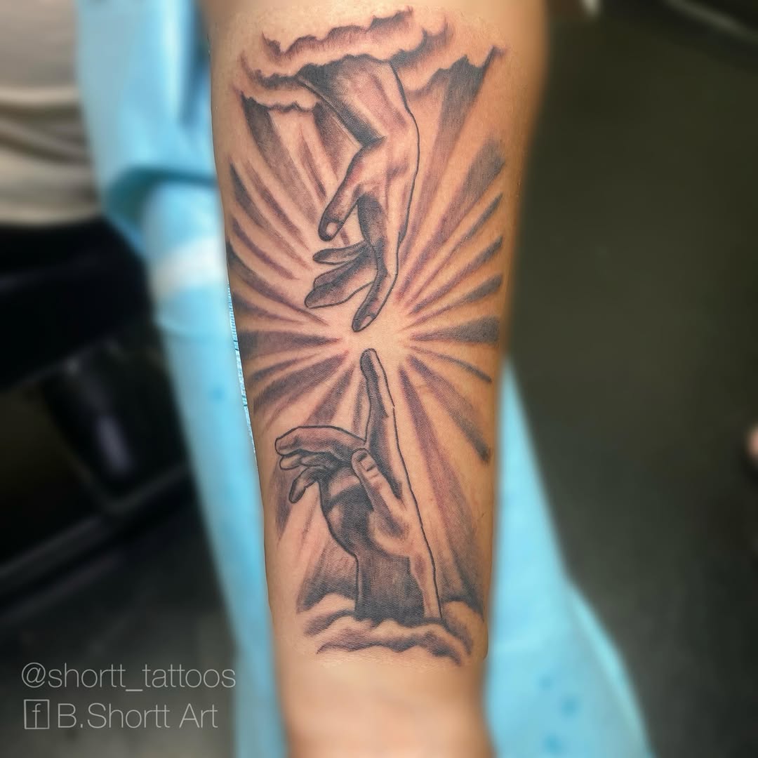 Tattoo by @shortt_tattoos — realism, black_and_grey
