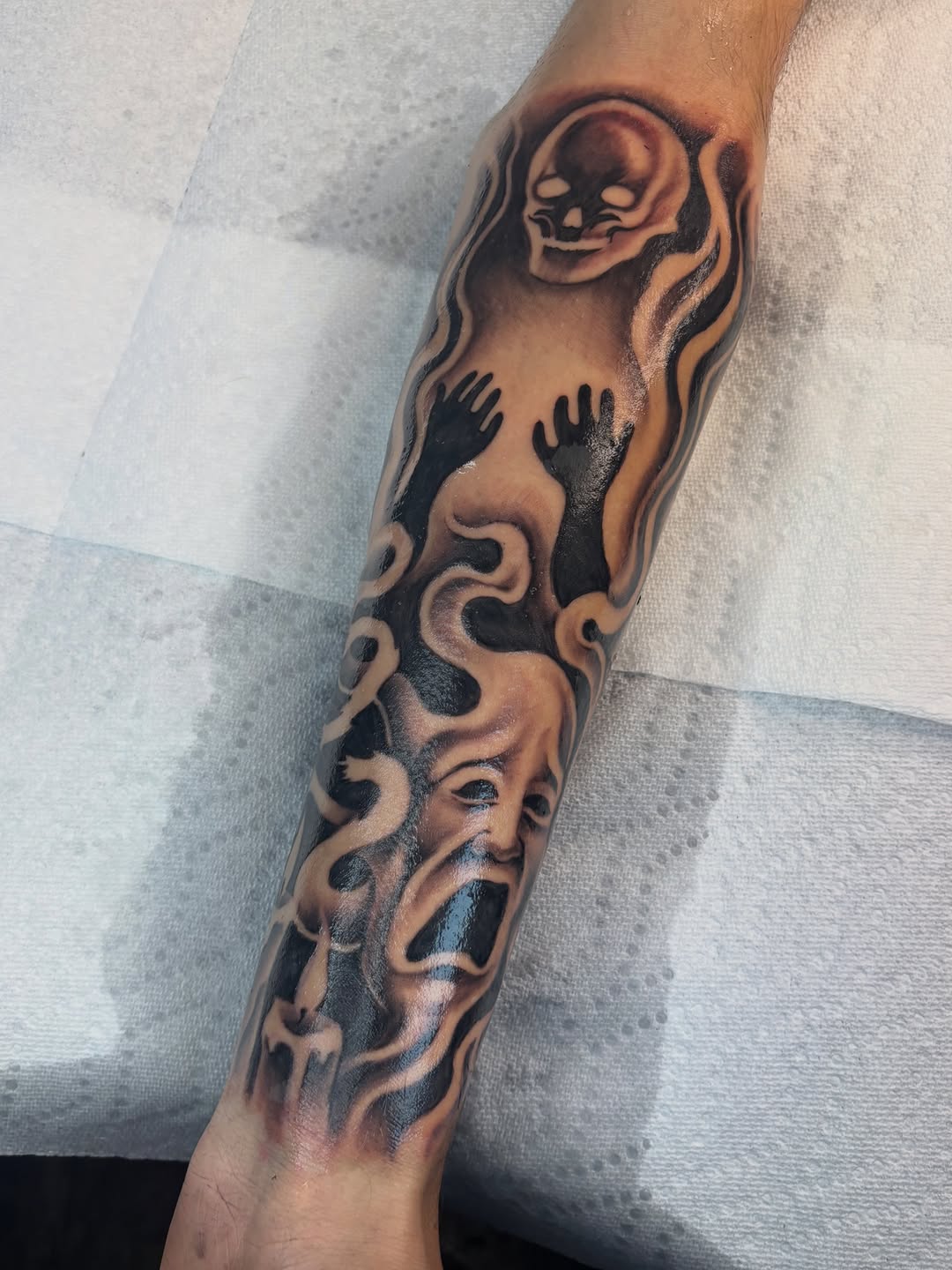 Tattoo by @10ktop_ink — realism, black_and_grey
