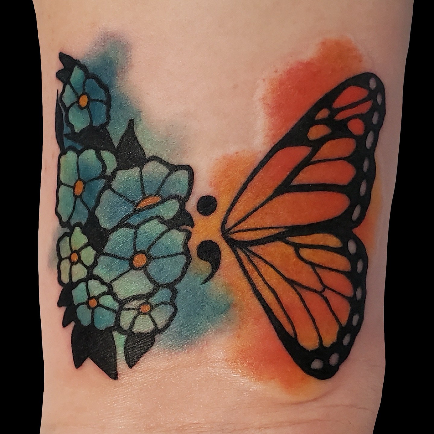 Tattoo by @bree_annatattoos — watercolor, realism