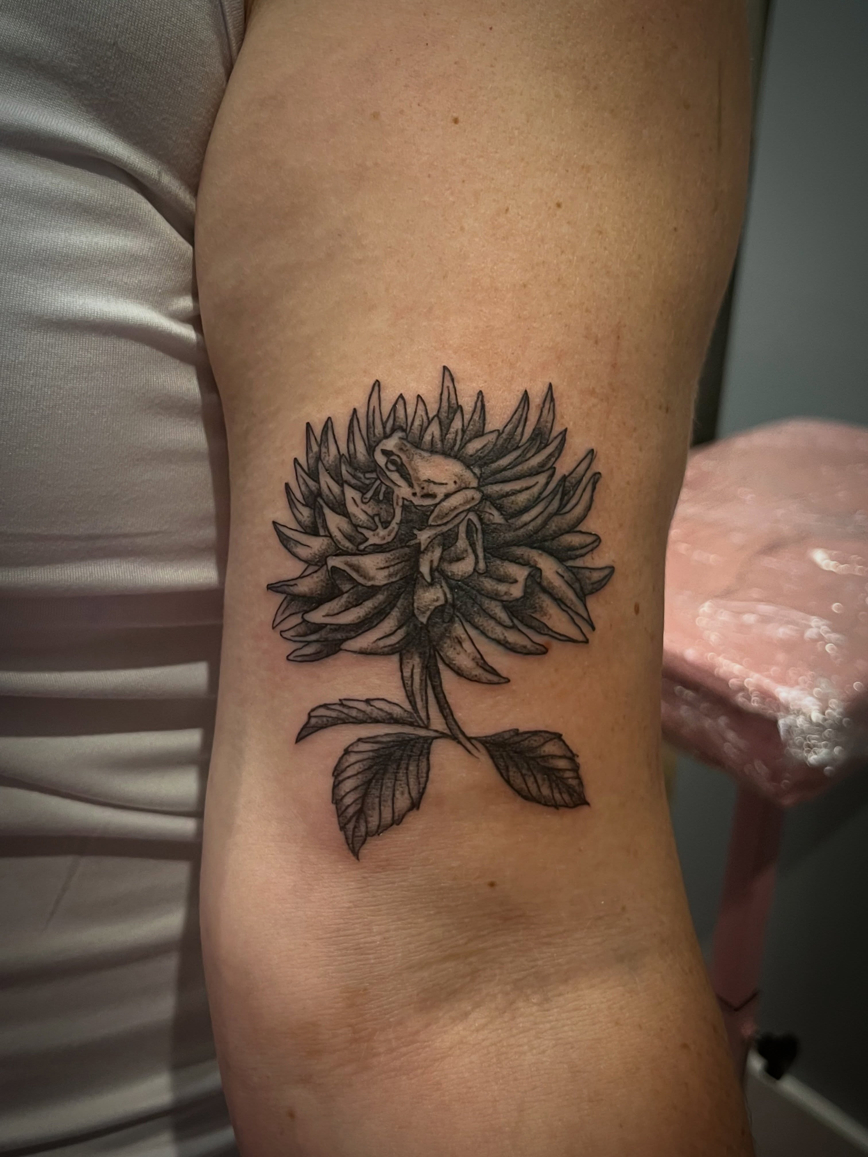 Tattoo by @morganeden.tattoos — black_and_grey