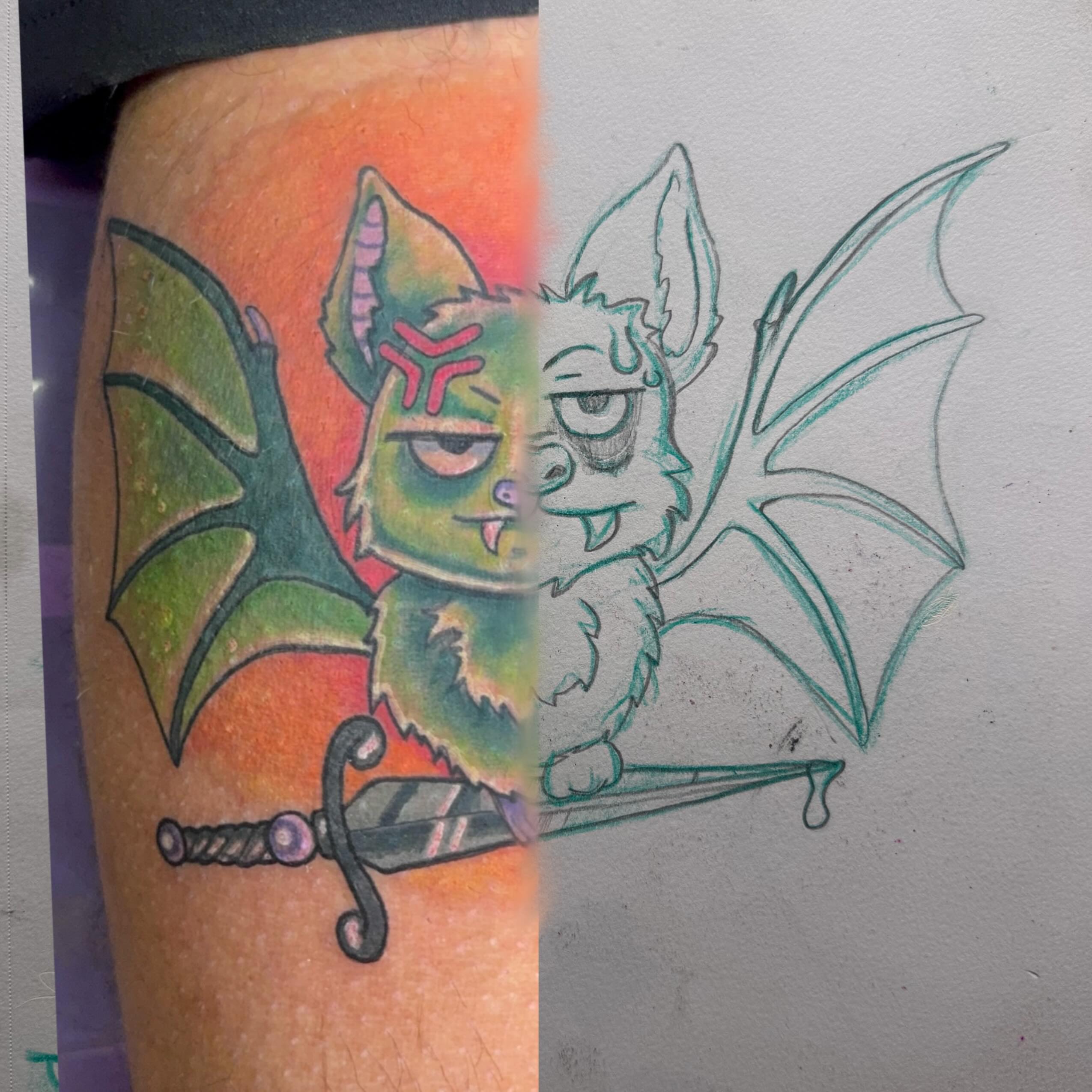 Tattoo by @paperairplanejane — new_school, illustrative