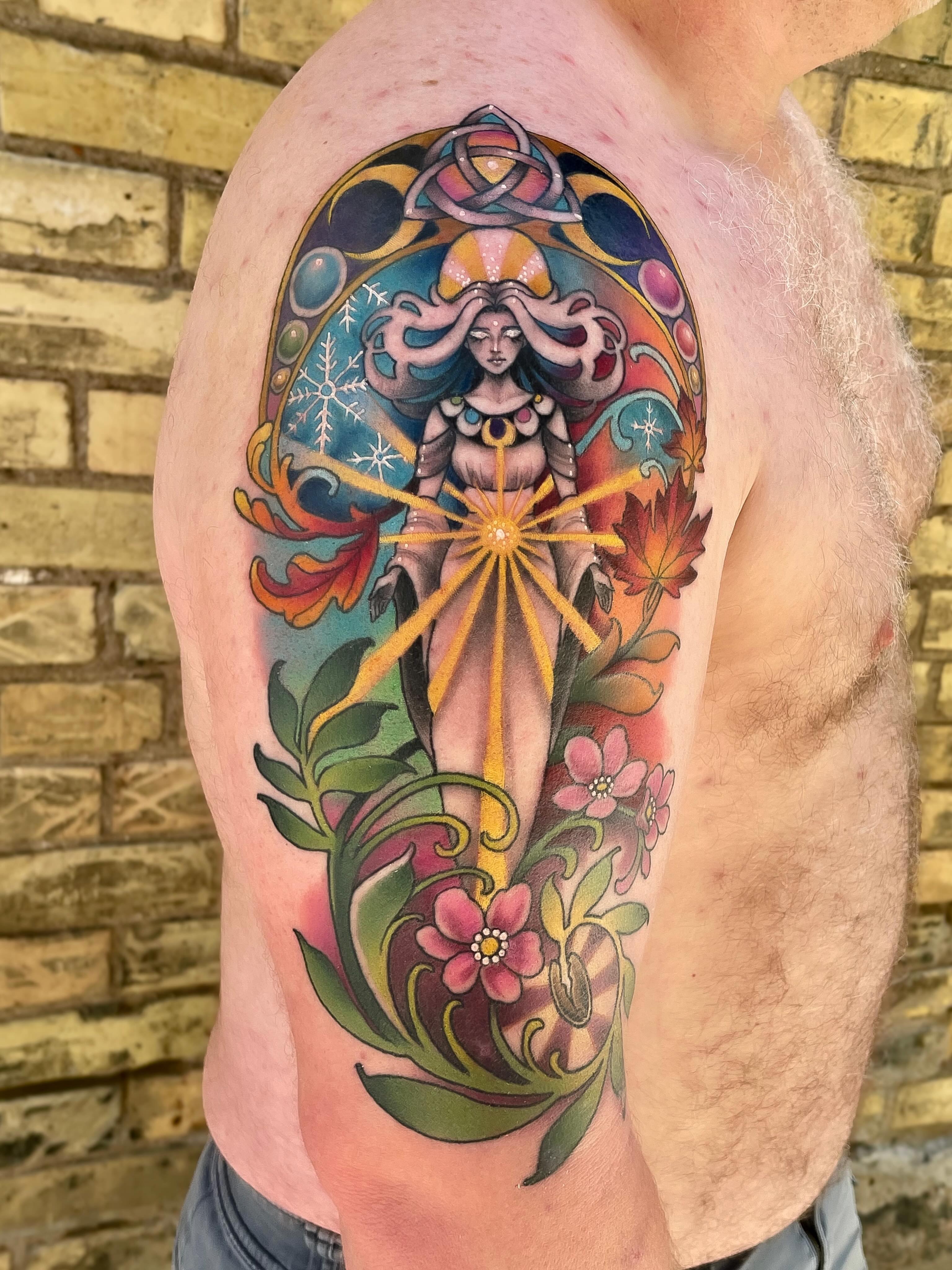 Tattoo by @corracarmine — new_school, illustrative