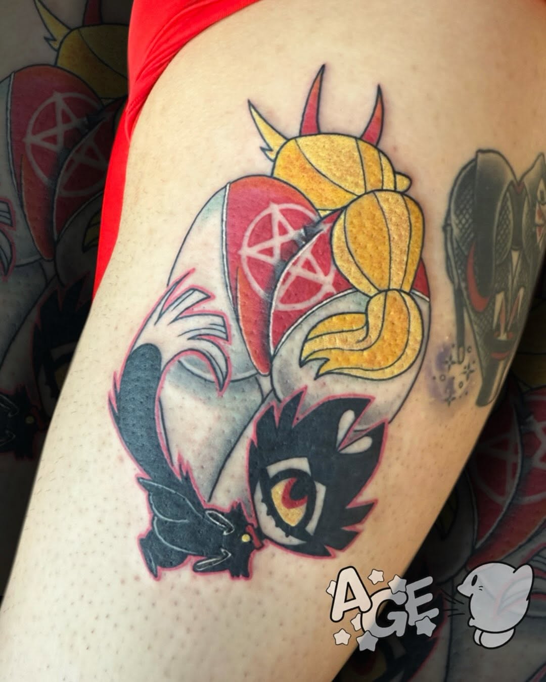 Tattoo by @agedragotattoo β new_school, anime