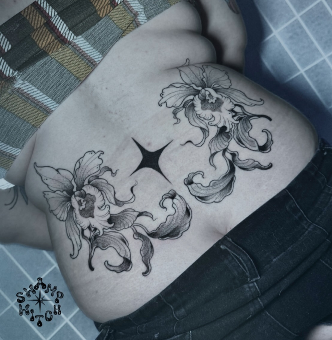 Tattoo by @swamp.witch.tattoos โ black_and_grey