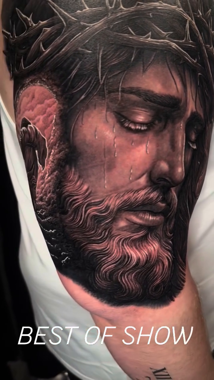 Tattoo work at Fort Wayne Tattoo Convention 2026