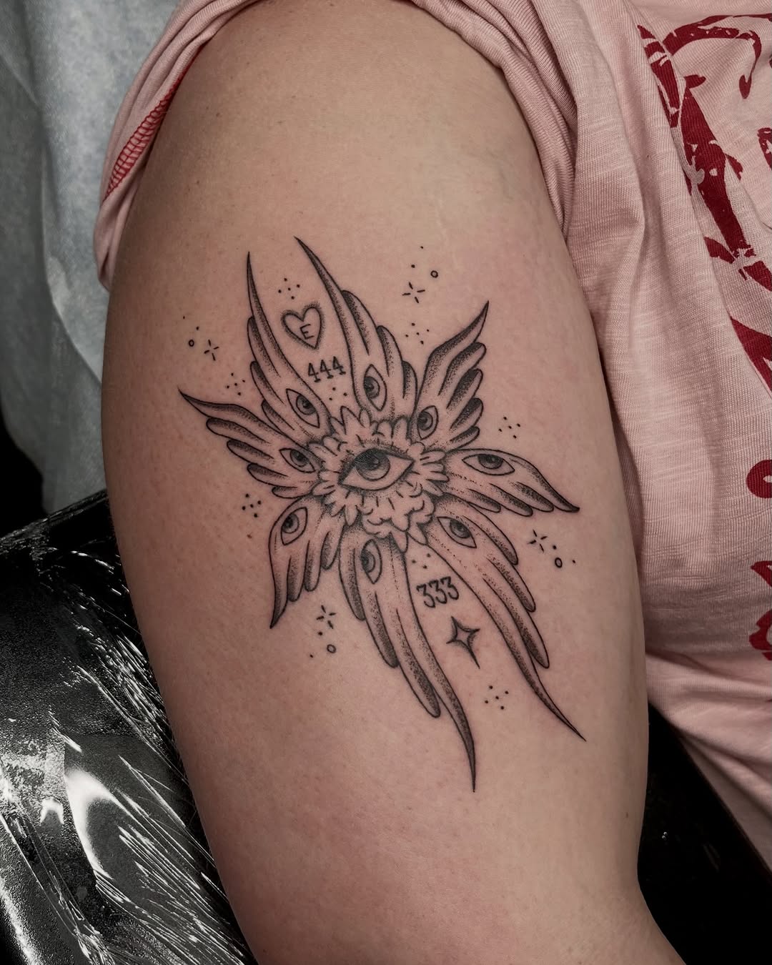 Tattoo by @carrotstabz — fine_line, black_and_grey