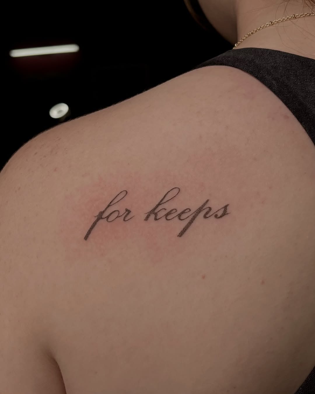 Tattoo by @carrotstabz — lettering_script, fine_line