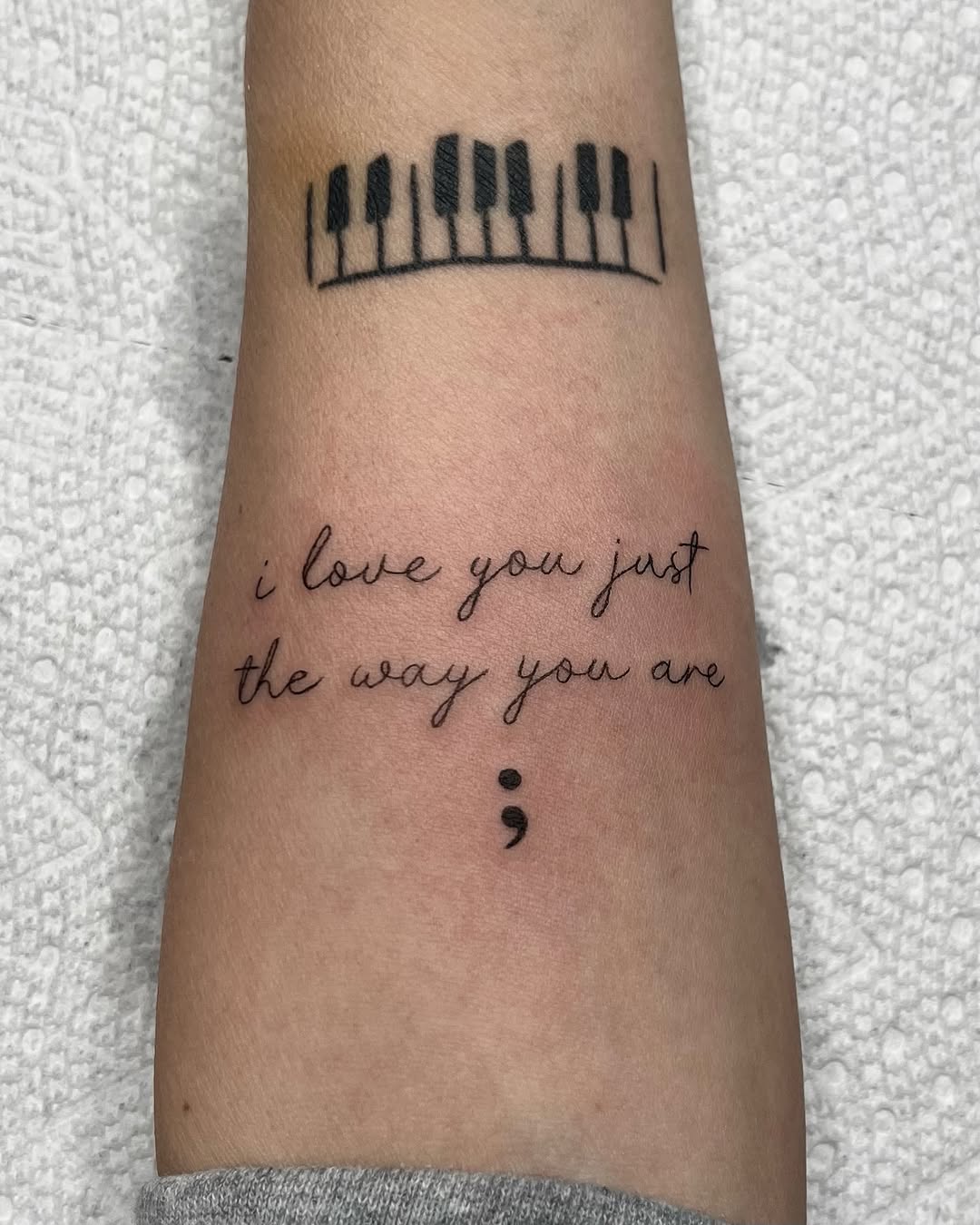 Tattoo by @carrotstabz — lettering_script, fine_line