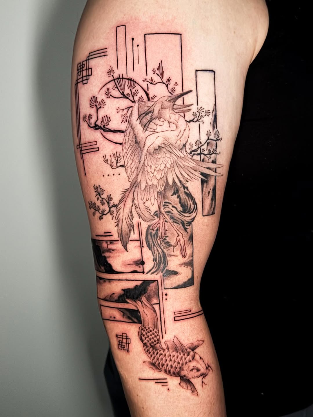 Tattoo by @moitattoo — japanese_irezumi, geometric