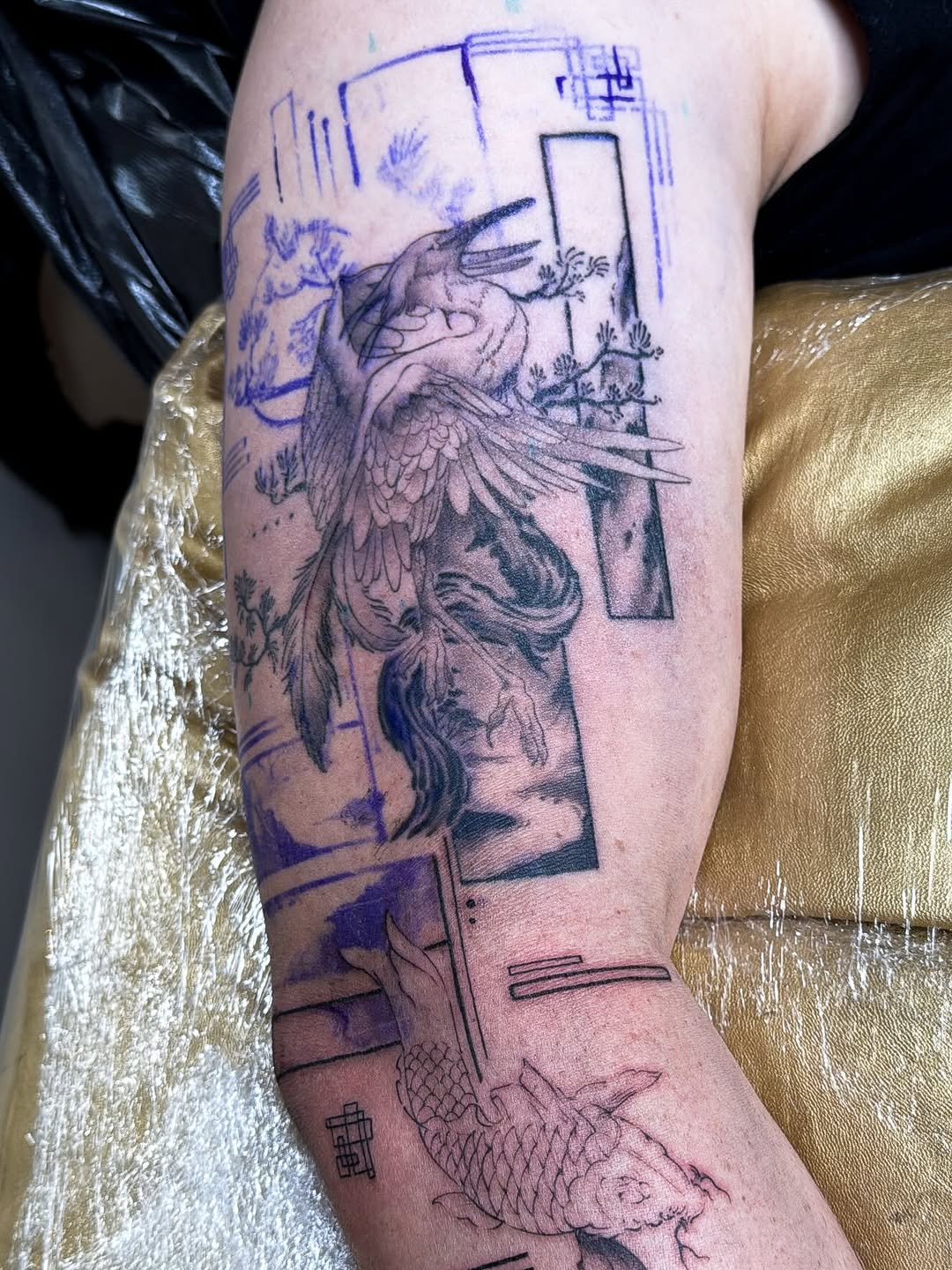 Tattoo by @moitattoo — japanese_irezumi, geometric