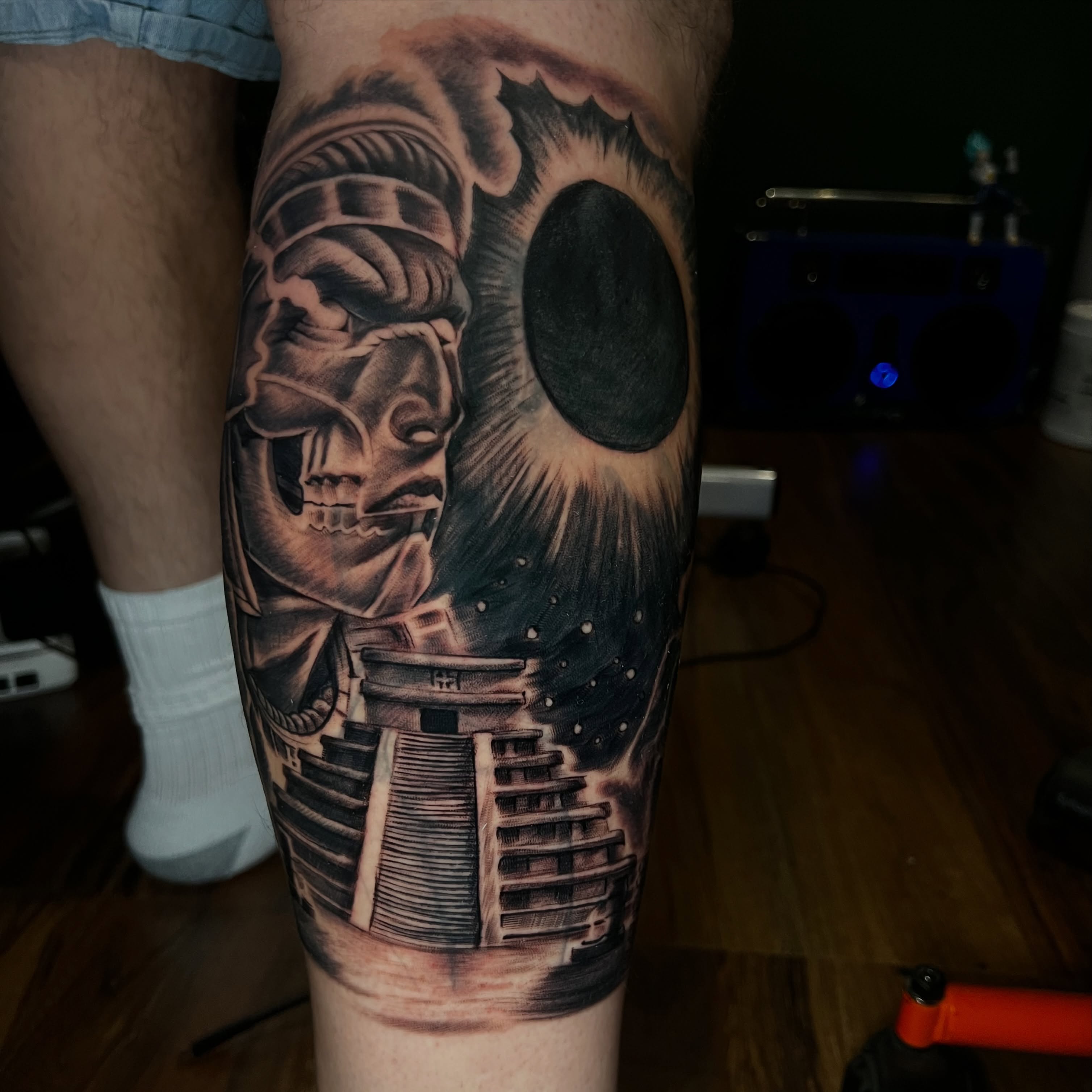Cyborg realism tattoo on the forearm by Monstro Ink Arts Tattoos, Bakersfield, California