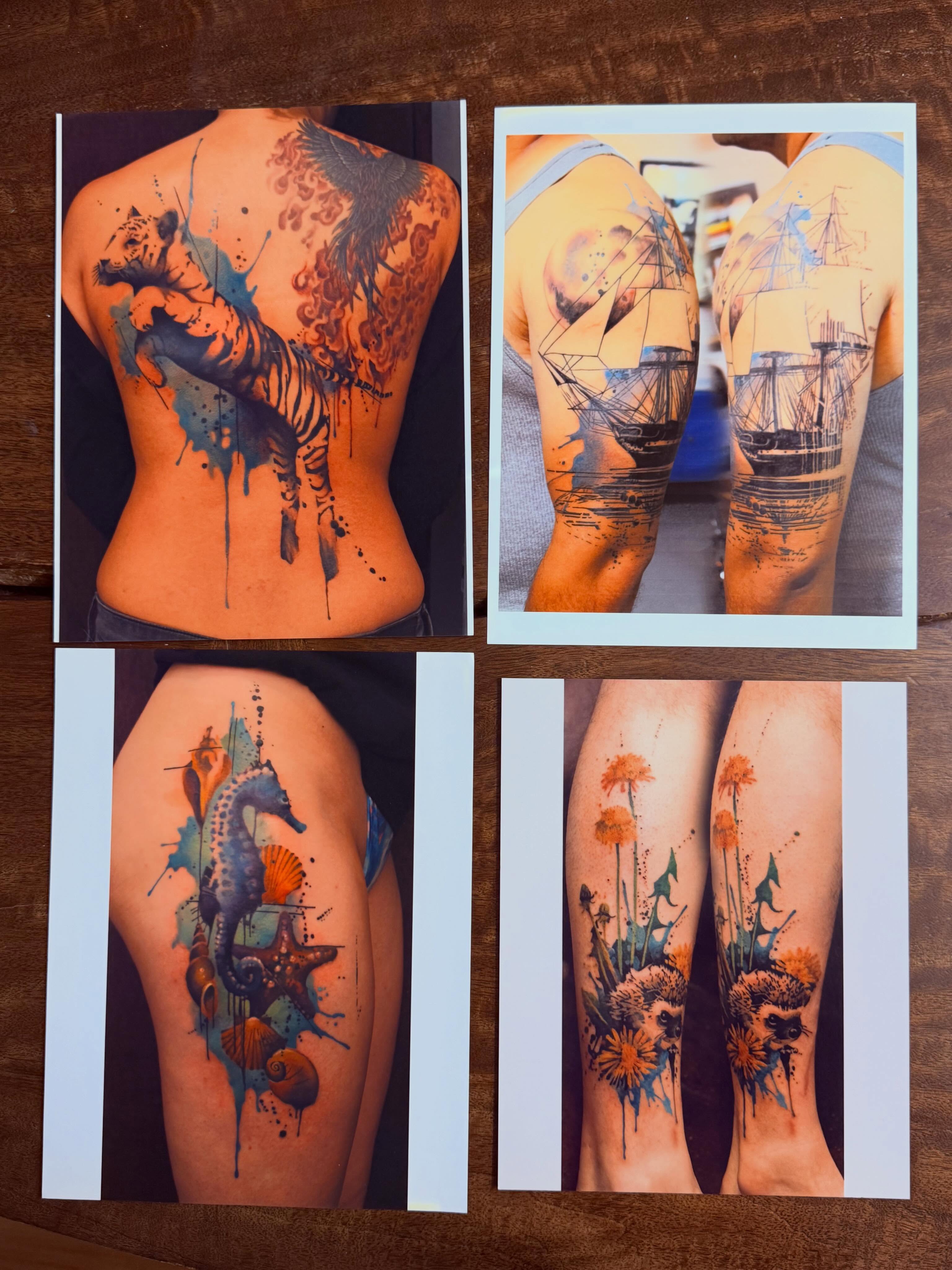 Tattoo by @mrcoffeybean — watercolor