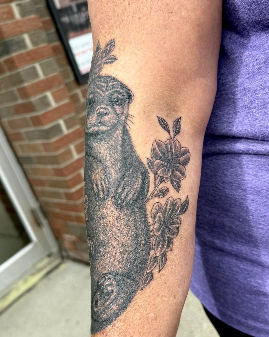 Tattoo by @glasscitytattoo — black_and_grey, realism
