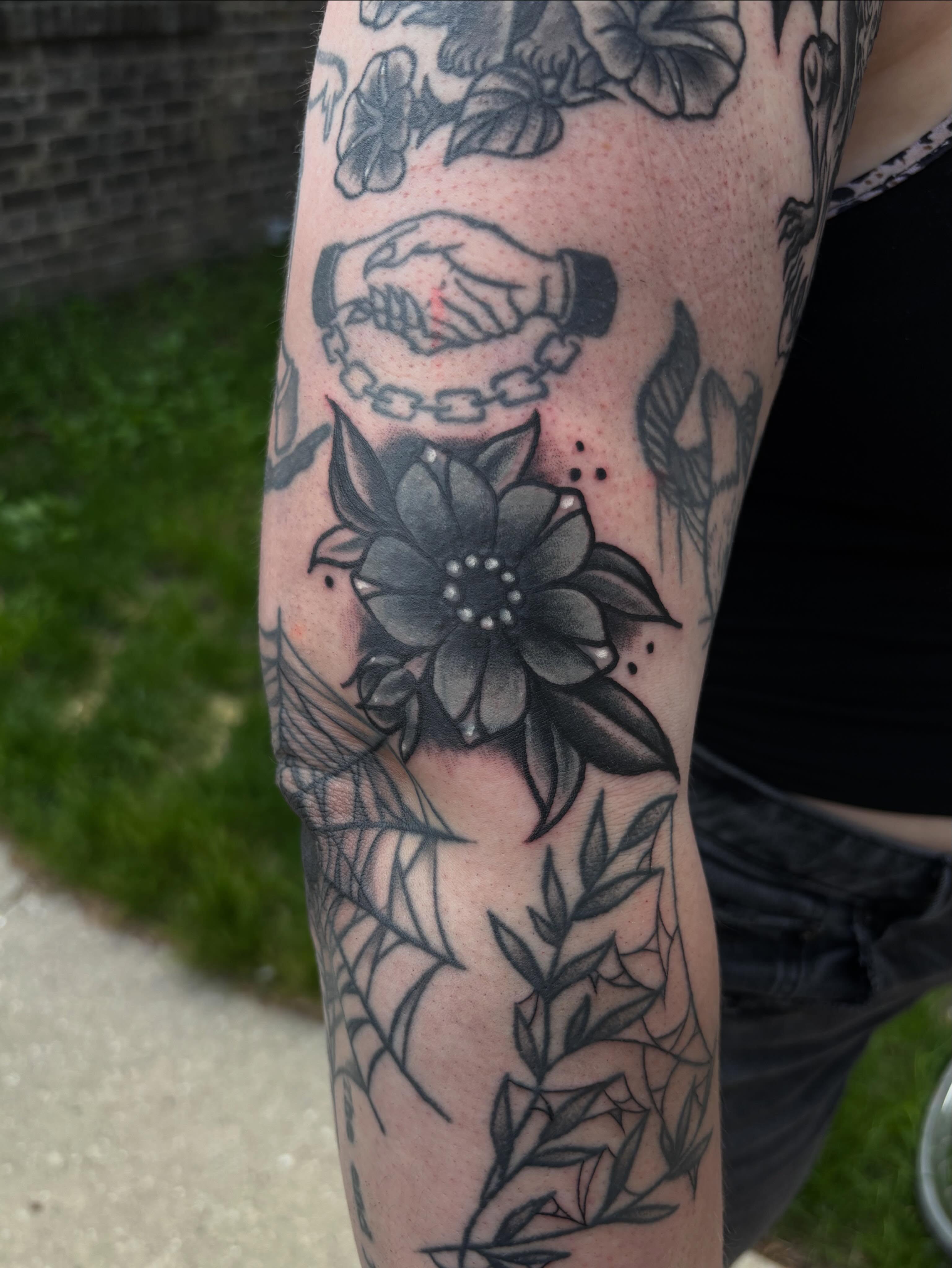 Tattoo by @jdawgdotgov — american_traditional, black_and_grey