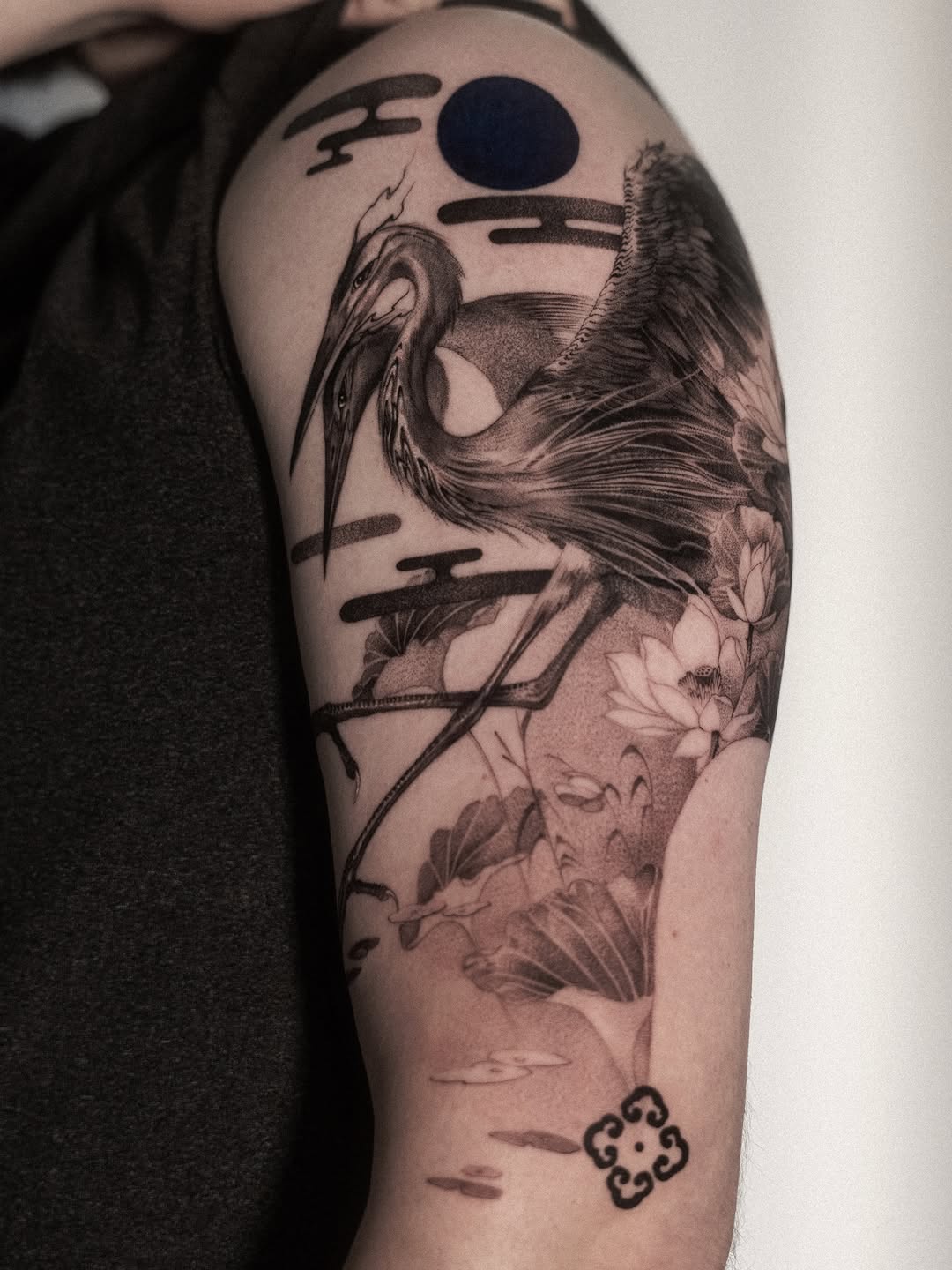Tattoo by @lejobravo — japanese_irezumi, black_and_grey