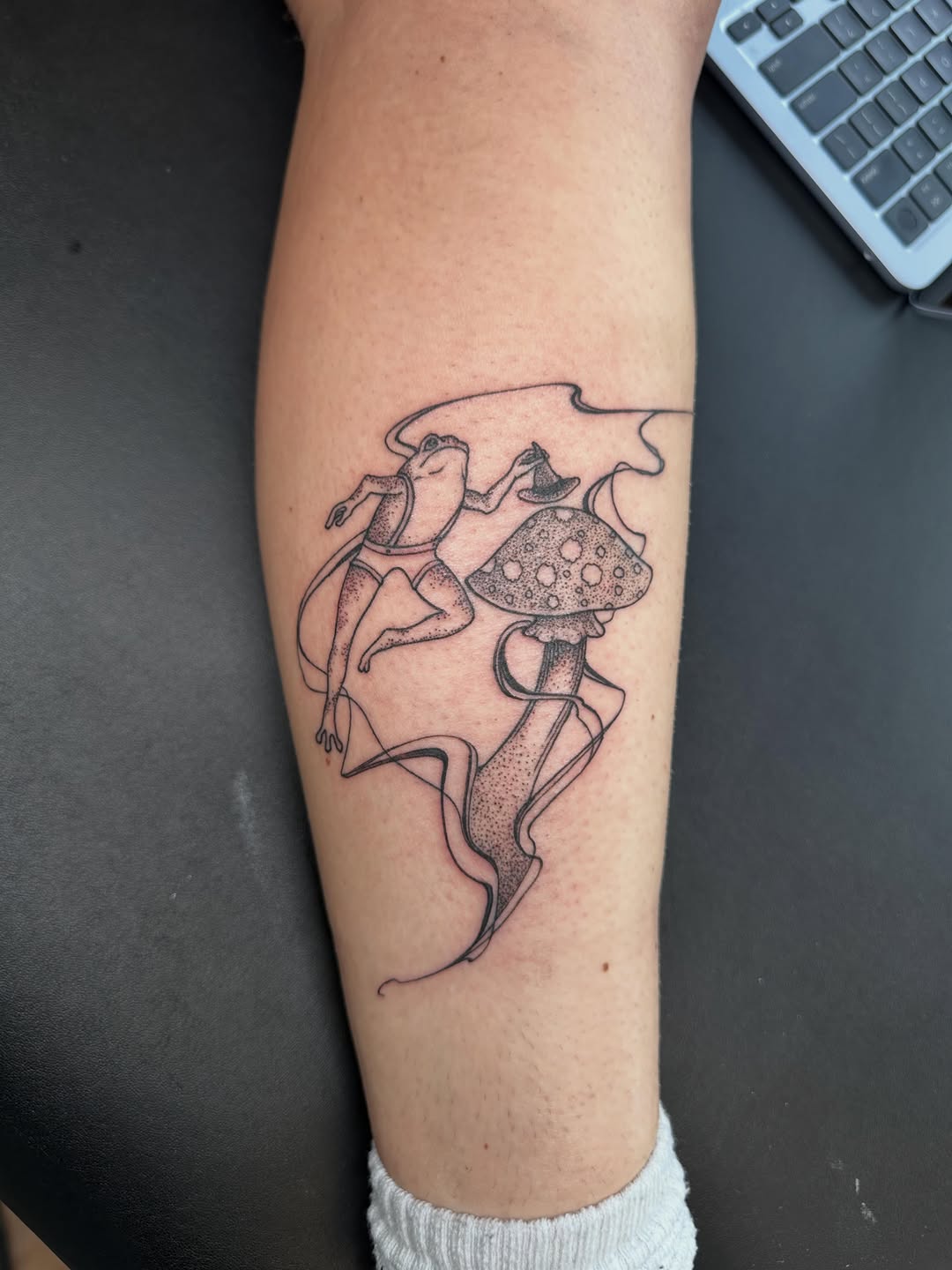 Tattoo by @linesofblack — fine_line, dotwork