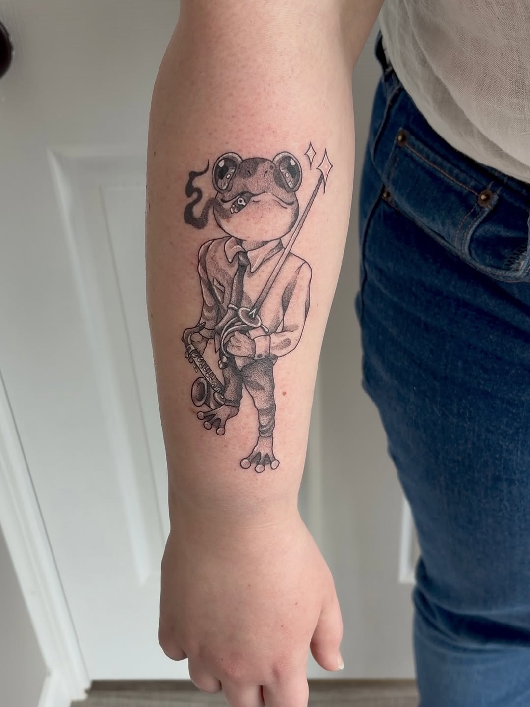 Tattoo by @saber_tooth_tattoo — new_school, illustrative