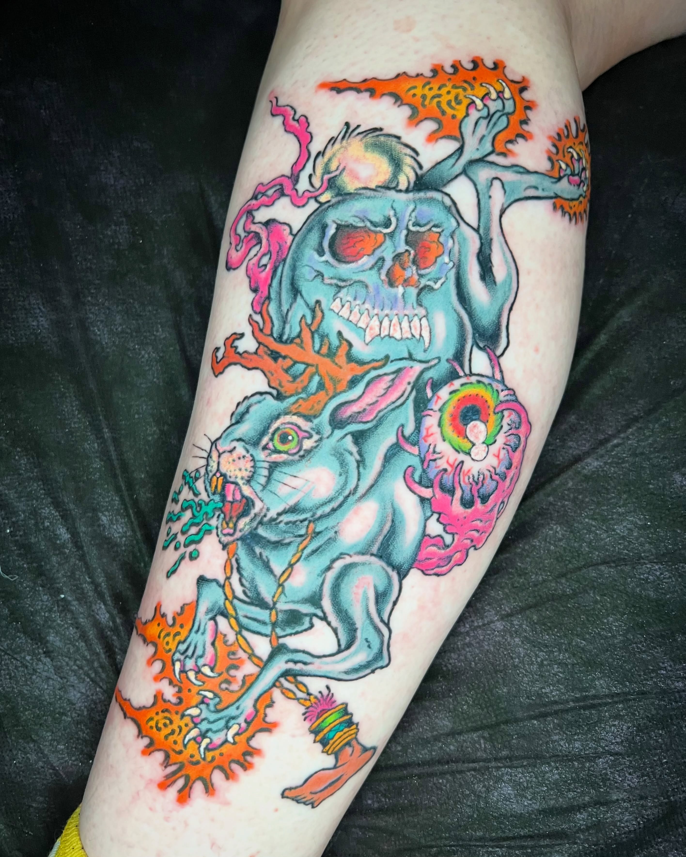Tattoo by @jadecnapier — american_traditional, surrealism