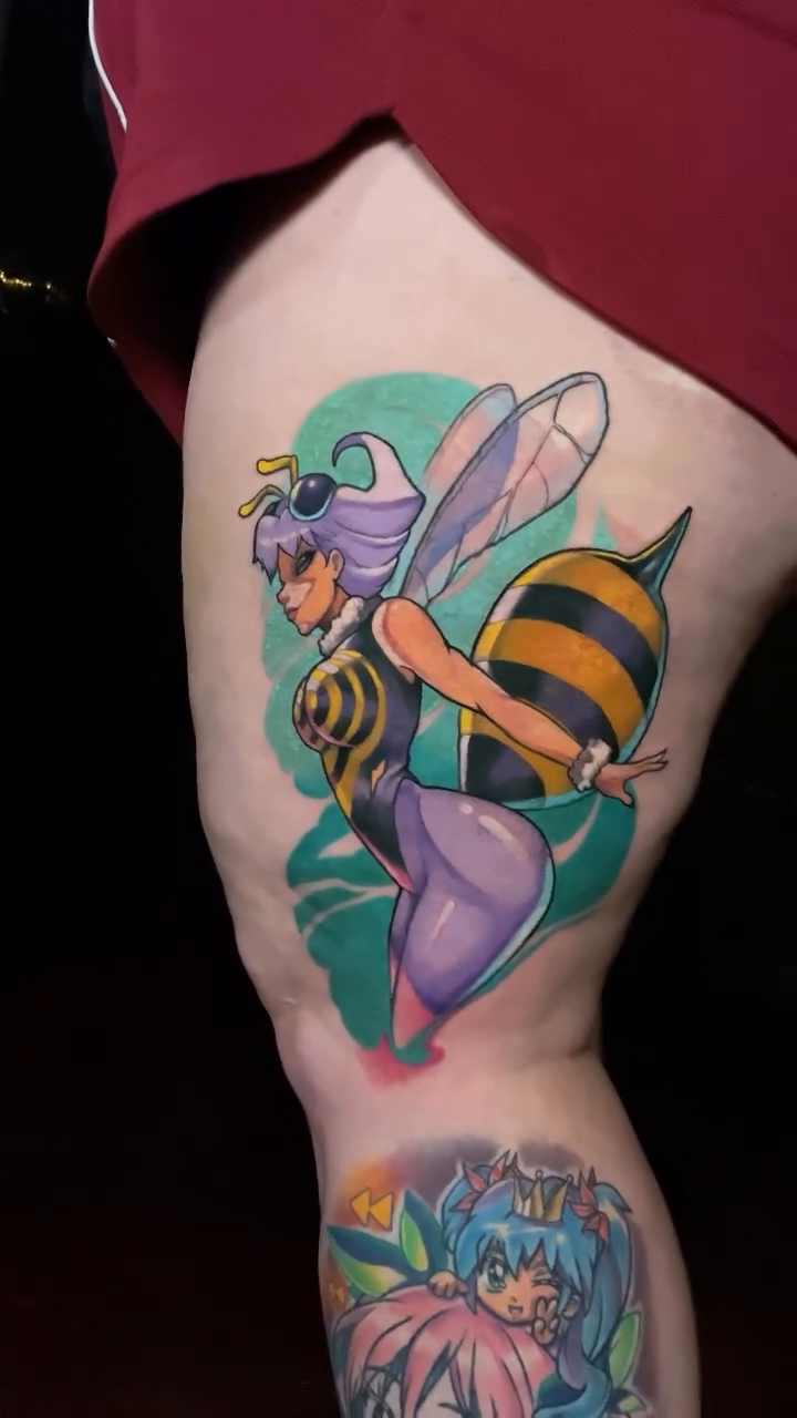 Tattoo by @picassodulartattoo — neo_traditional, anime