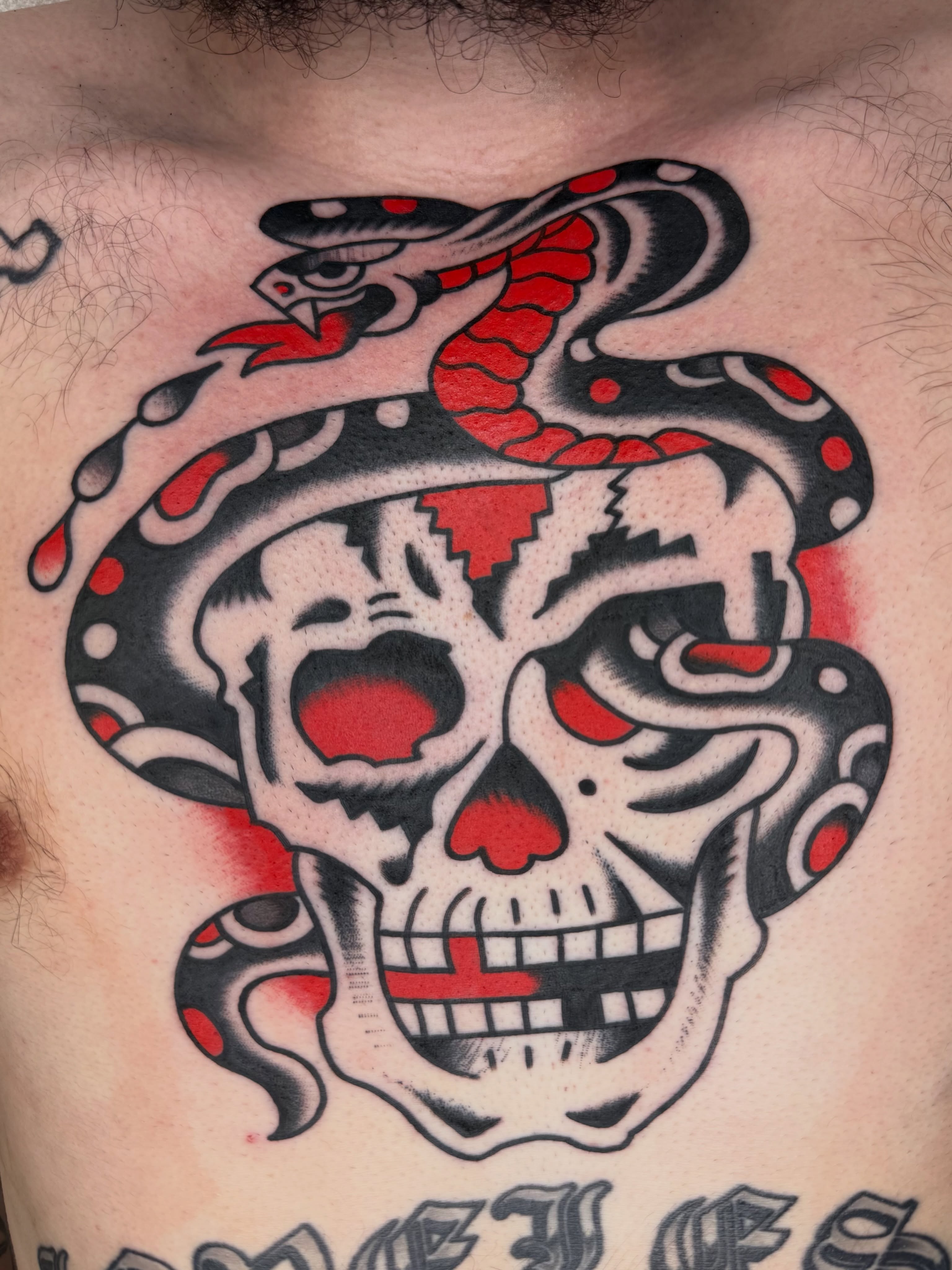Tattoo by @idontplayboi — american_traditional, trash_polka
