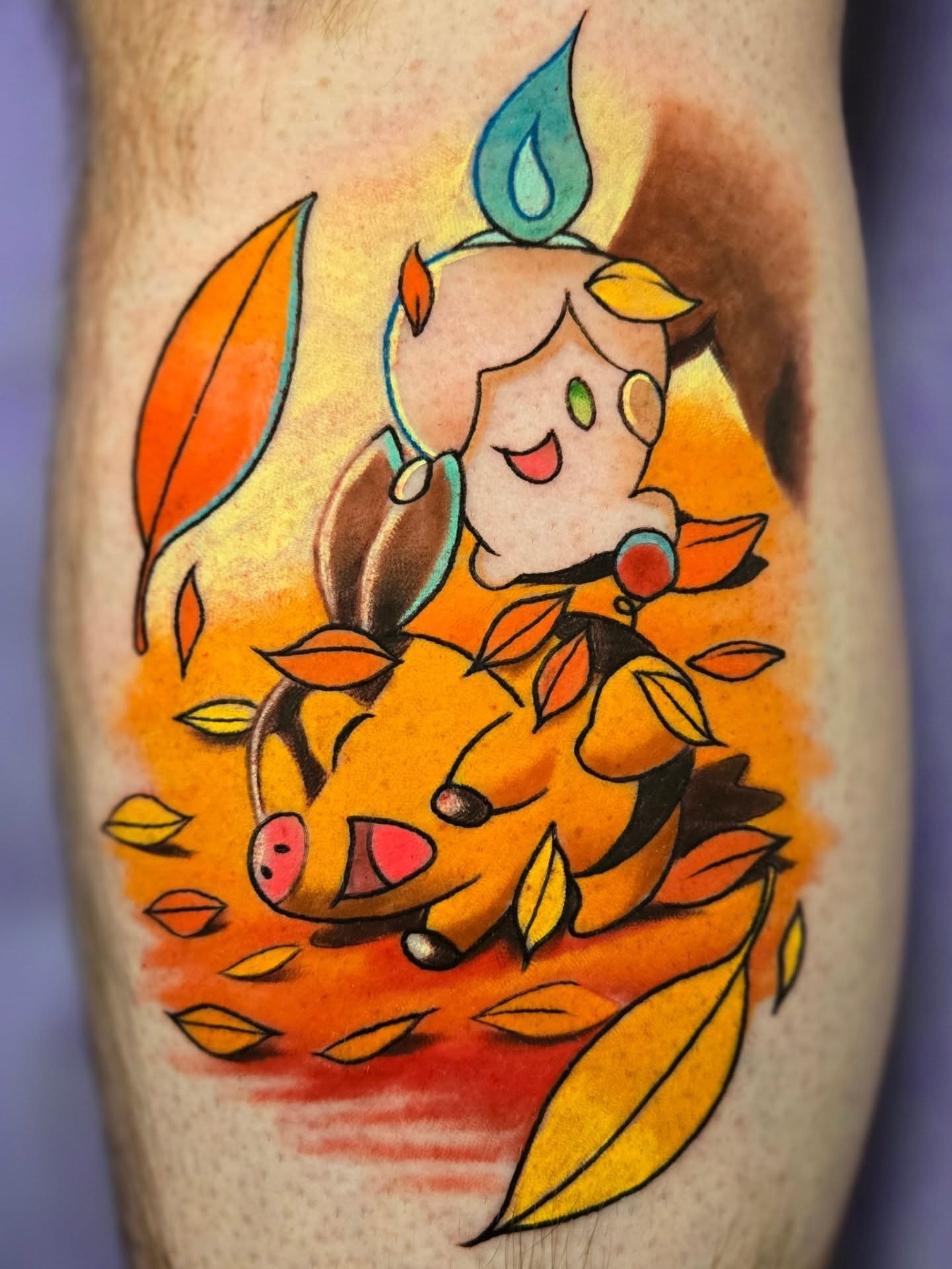 Tattoo by @destiny_paints — dotwork, illustrative