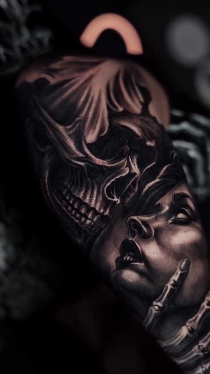 Realism tattoo on the forearm by Bapone