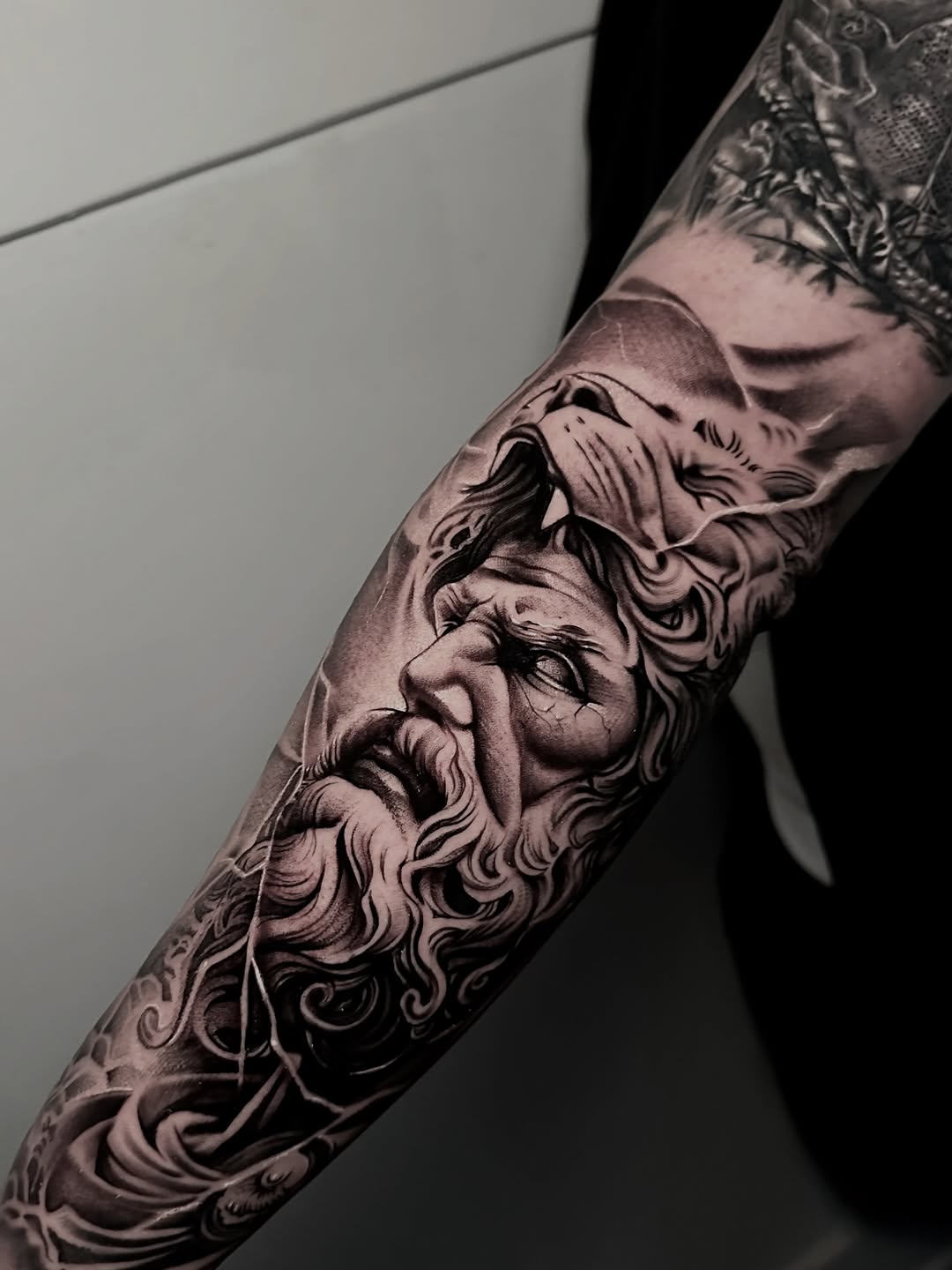 Tattoo by @rawb_tattoos — realism, black_and_grey