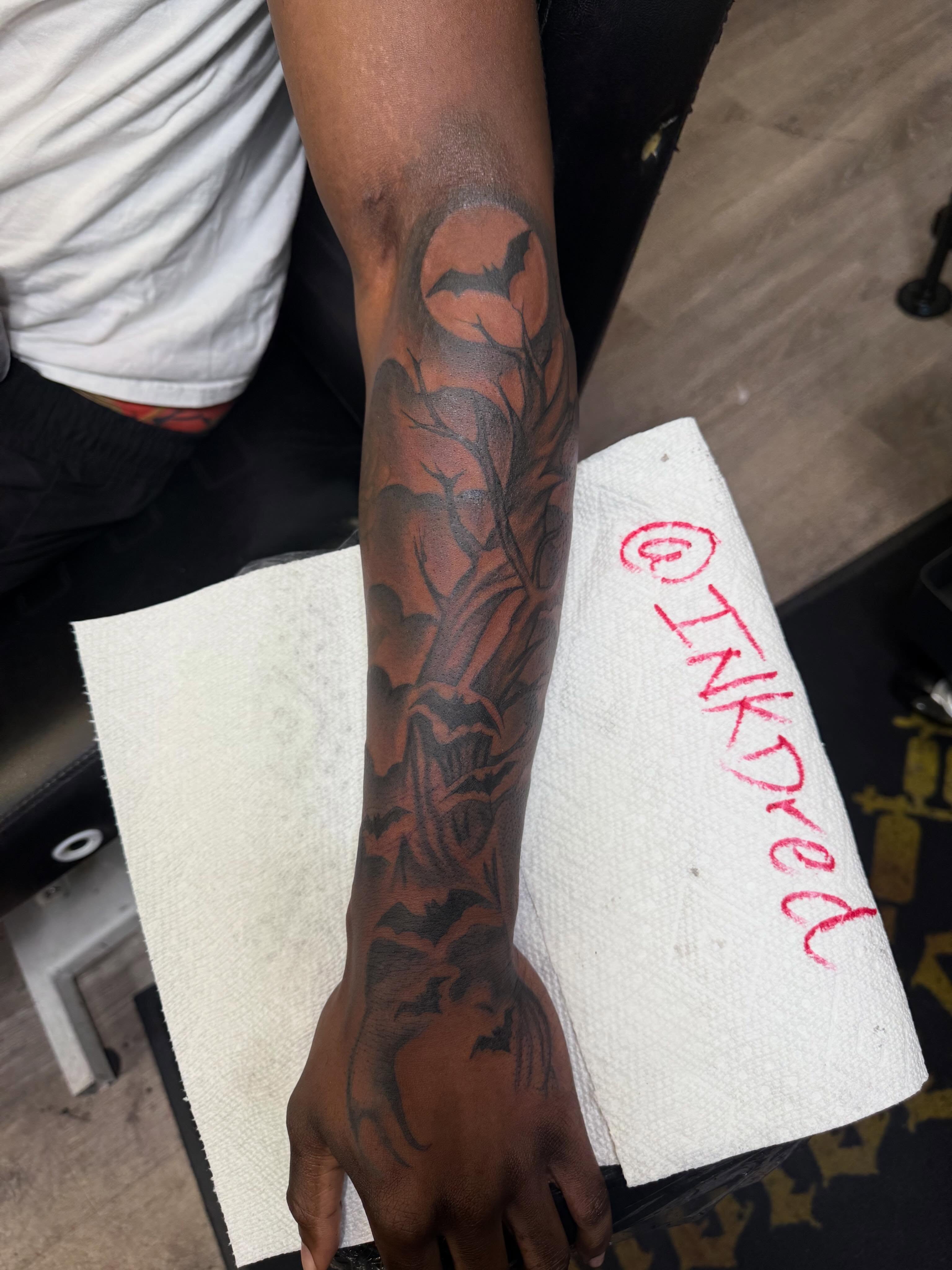 Tattoo by @inkdred β black_and_grey