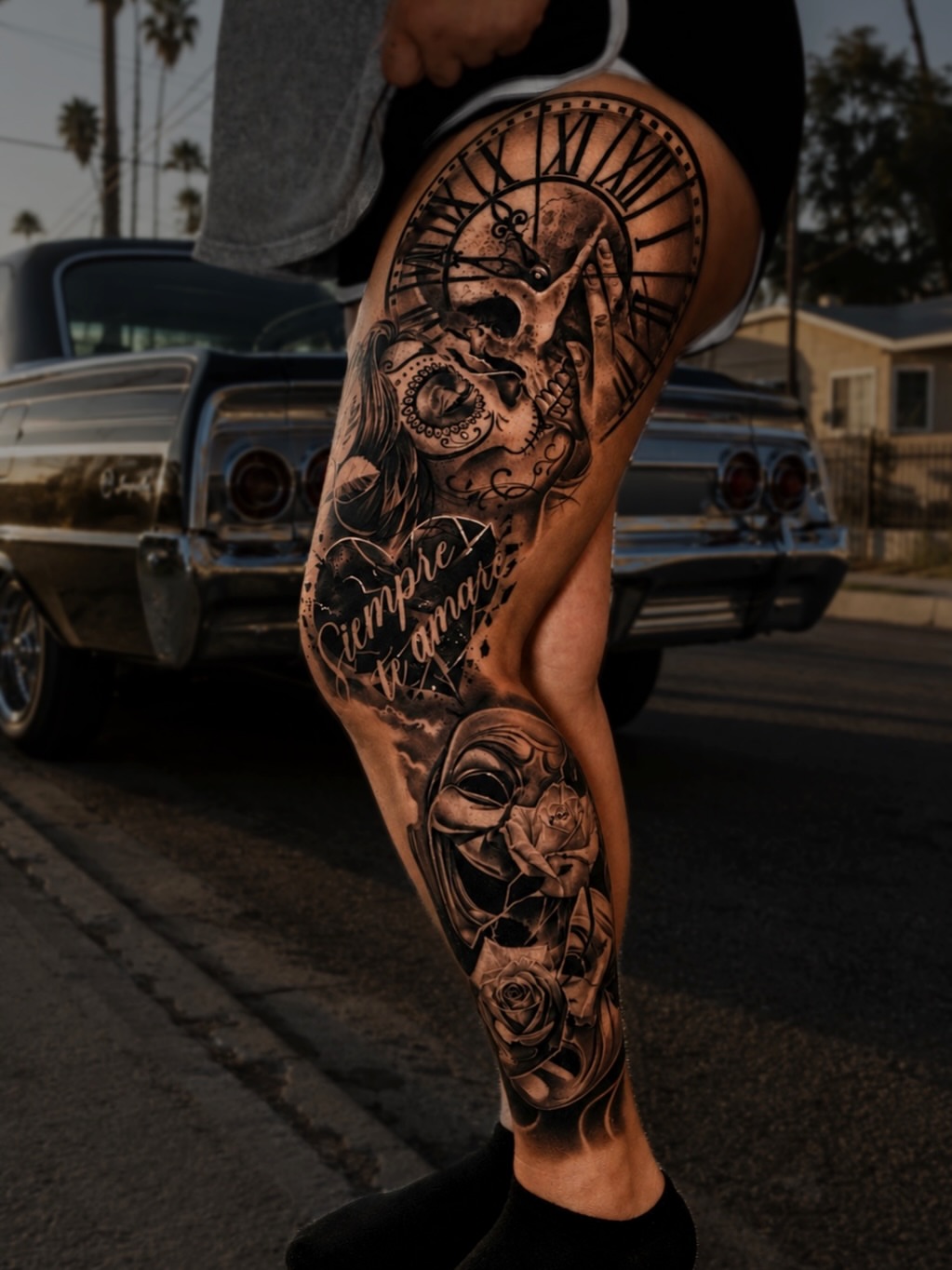 Tattoo by @sue_monsta — black_and_grey, realism
