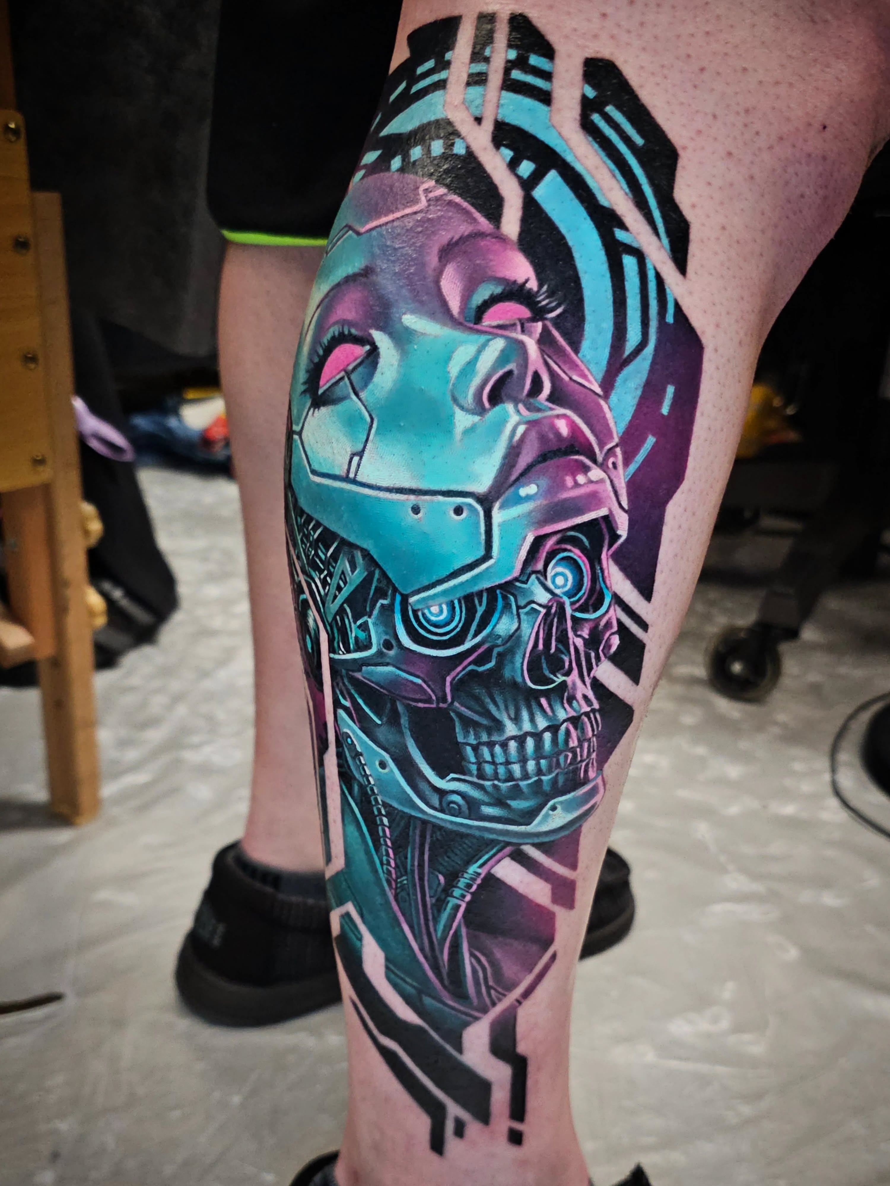 Tattoo by @waltwattstattoos — realism, blackwork