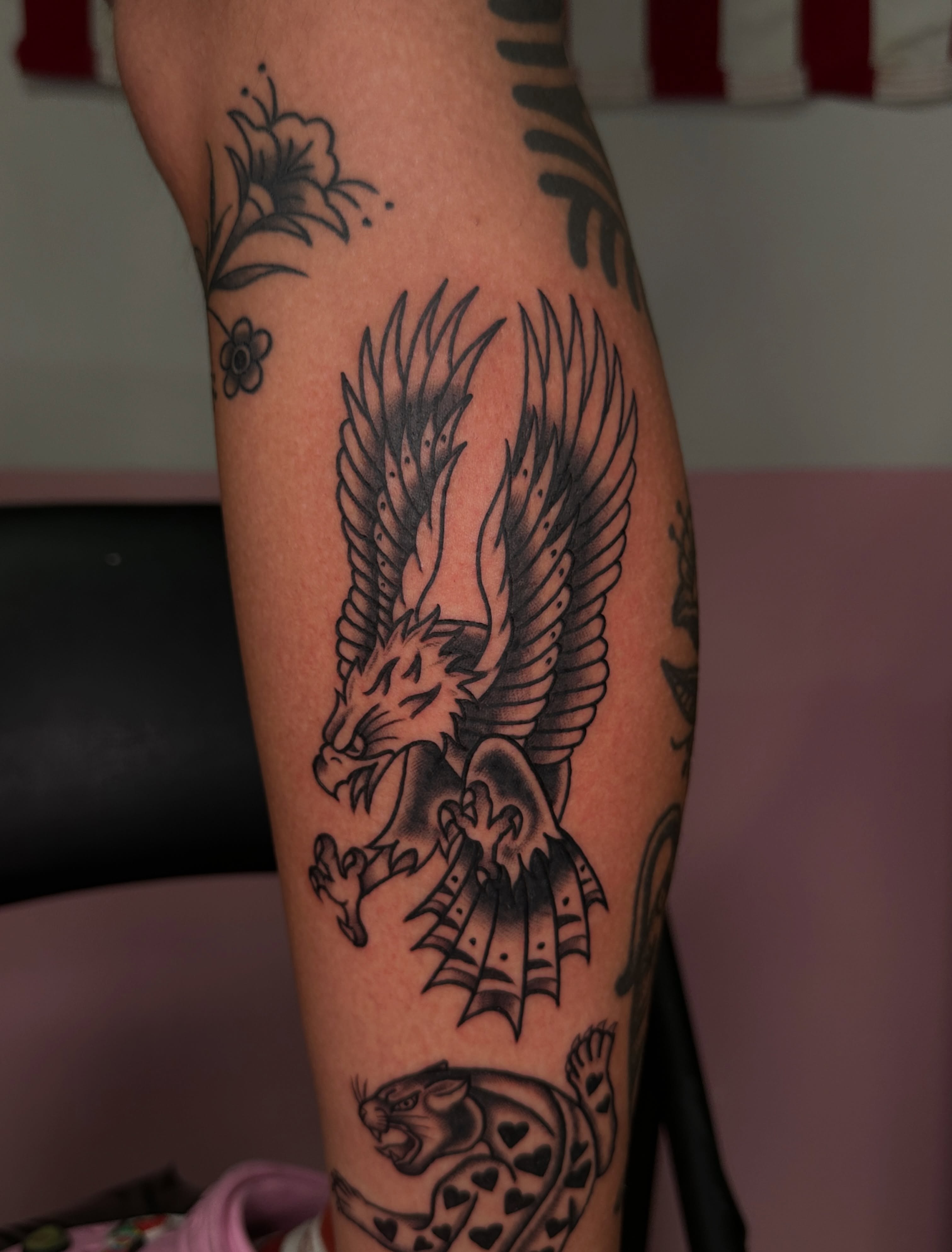 Eagle black and grey tattoo on the forearm by ⊹₊⟡⋆ 𝕵𝖔𝖎𝖊 ⊹₊⟡⋆